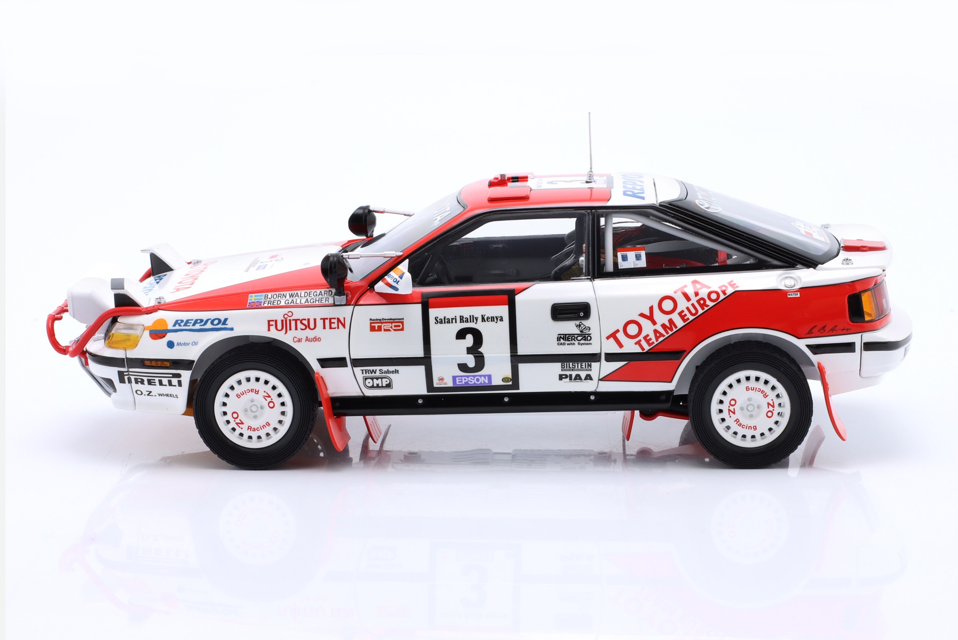 Toyota Celica GT-Four #3 Sieger Rallye Safari 1990 Waldeg&aring;rd, Gallagher  