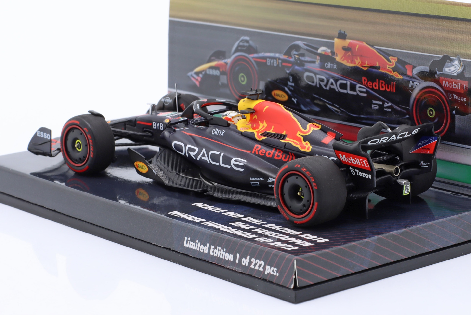 Max Verstappen Red Bull RB18 #1 Sieger Ungarn GP Formel 1 Weltmeister 2022  