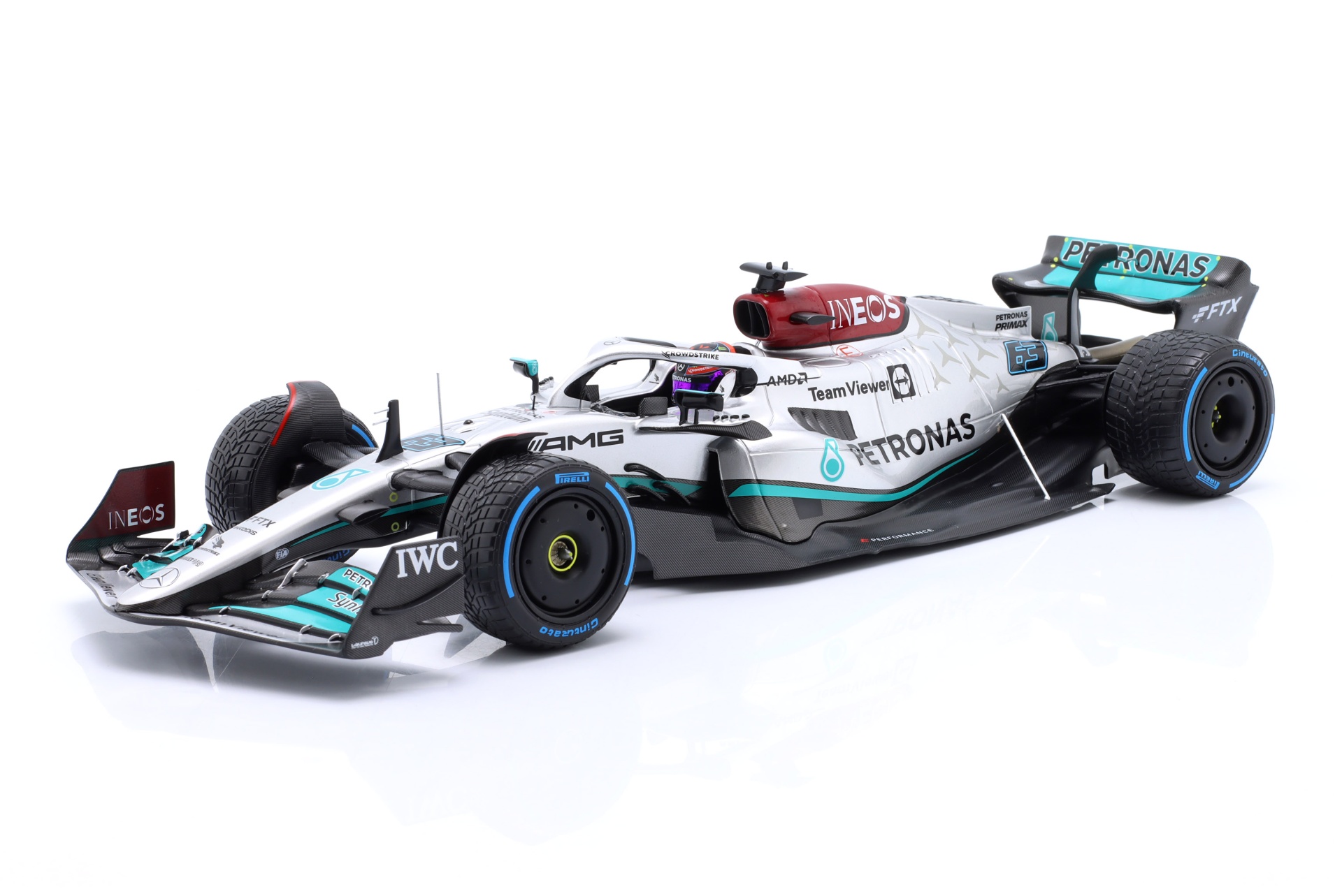 G. Russell Mercedes-AMG F1 W13 #63 5th Monaco GP Formel 1 2022  