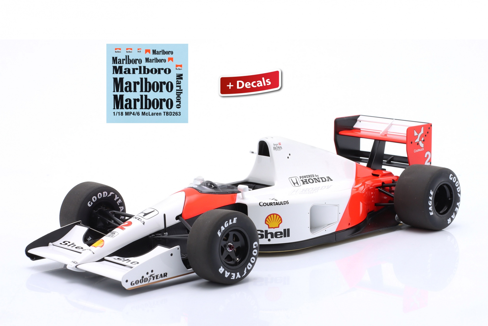 Gerhard Berger McLaren MP4/6 #2 Sieger Japan GP Formel 1 1991  