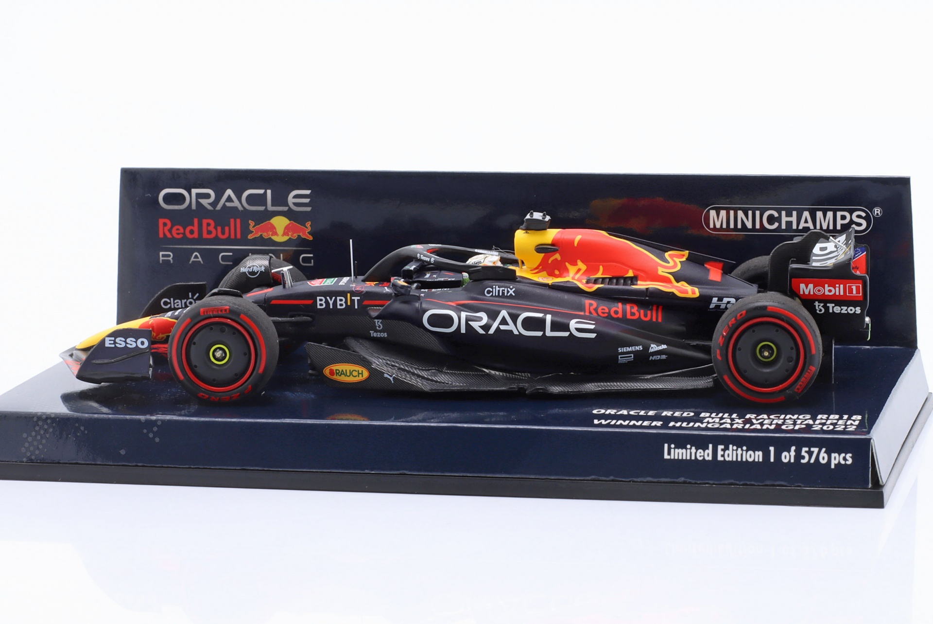 M. Verstappen Red Bull RB18 #1 Sieger Ungarn GP Formel 1 Weltmeister 2022  