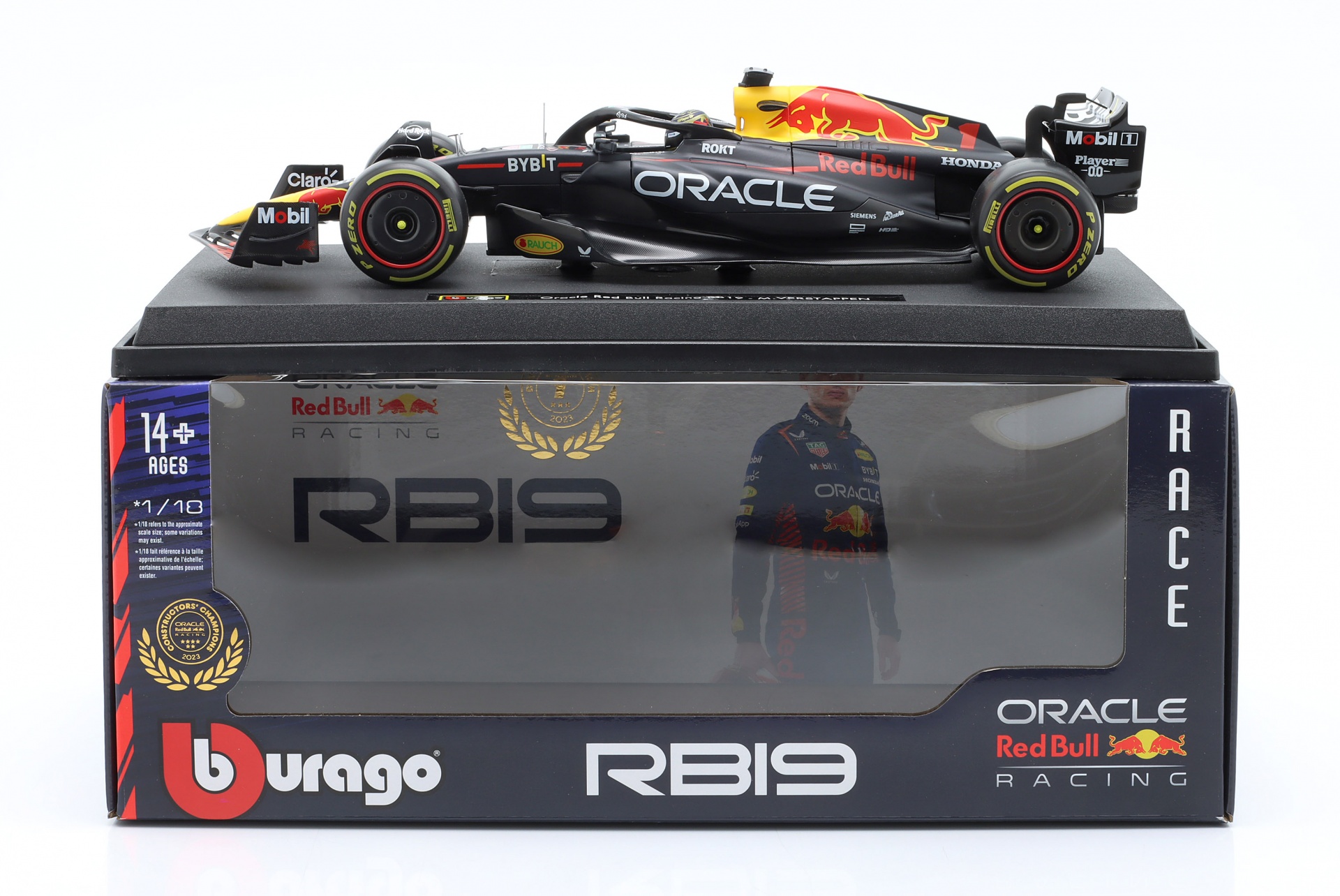 M. Verstappen Red Bull Racing RB19 #1 Sieger Abu Dhabi Formel 1 Weltmeister 2023  