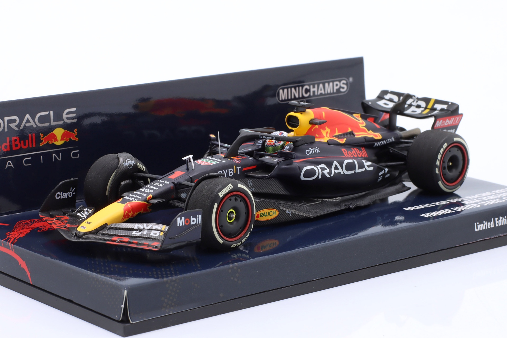M. Verstappen Red Bull RB18 #1 Sieger USA GP Formel 1 Weltmeister 2022  