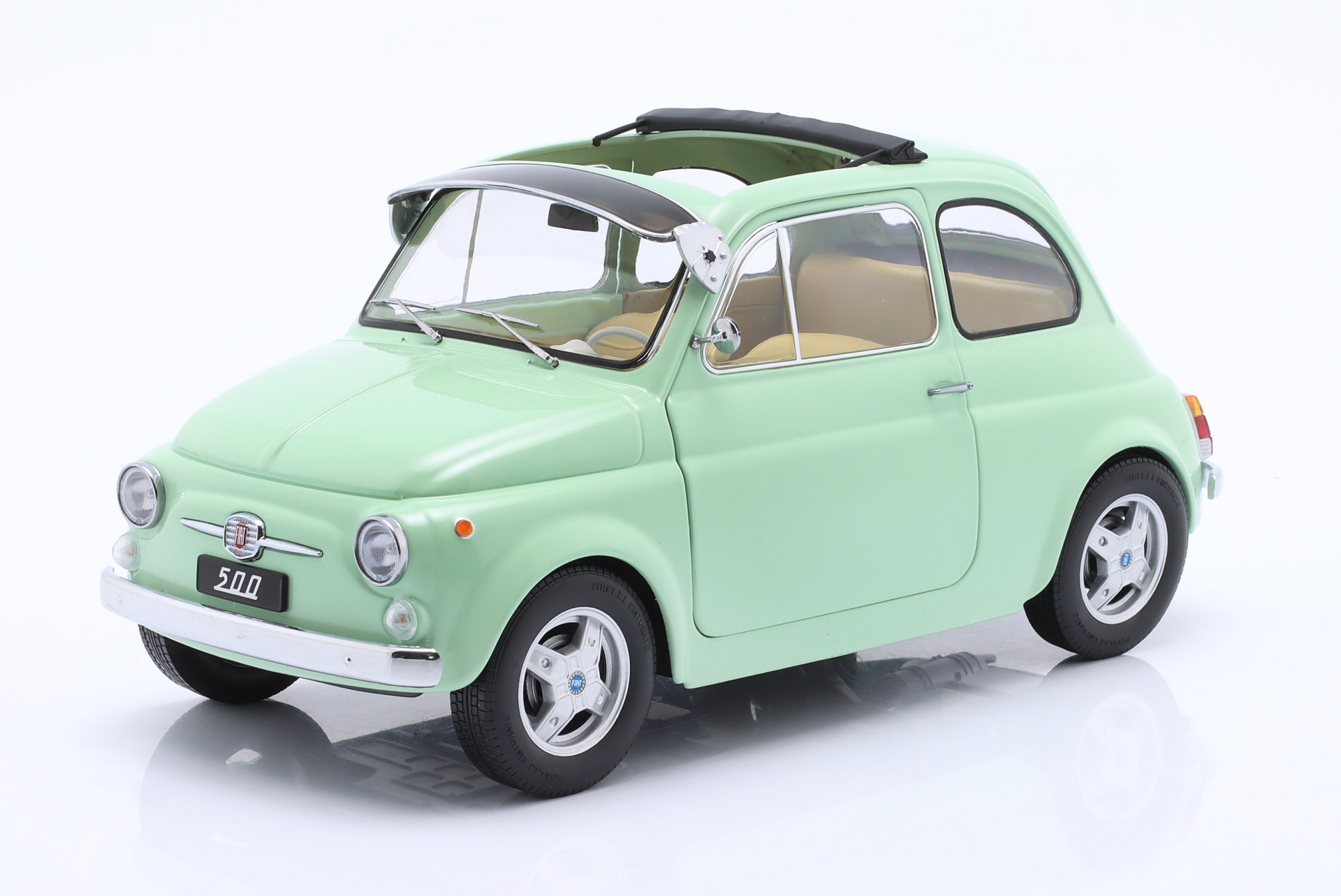Fiat 500 F Custom Baujahr 1968 mintgr&uuml;n  