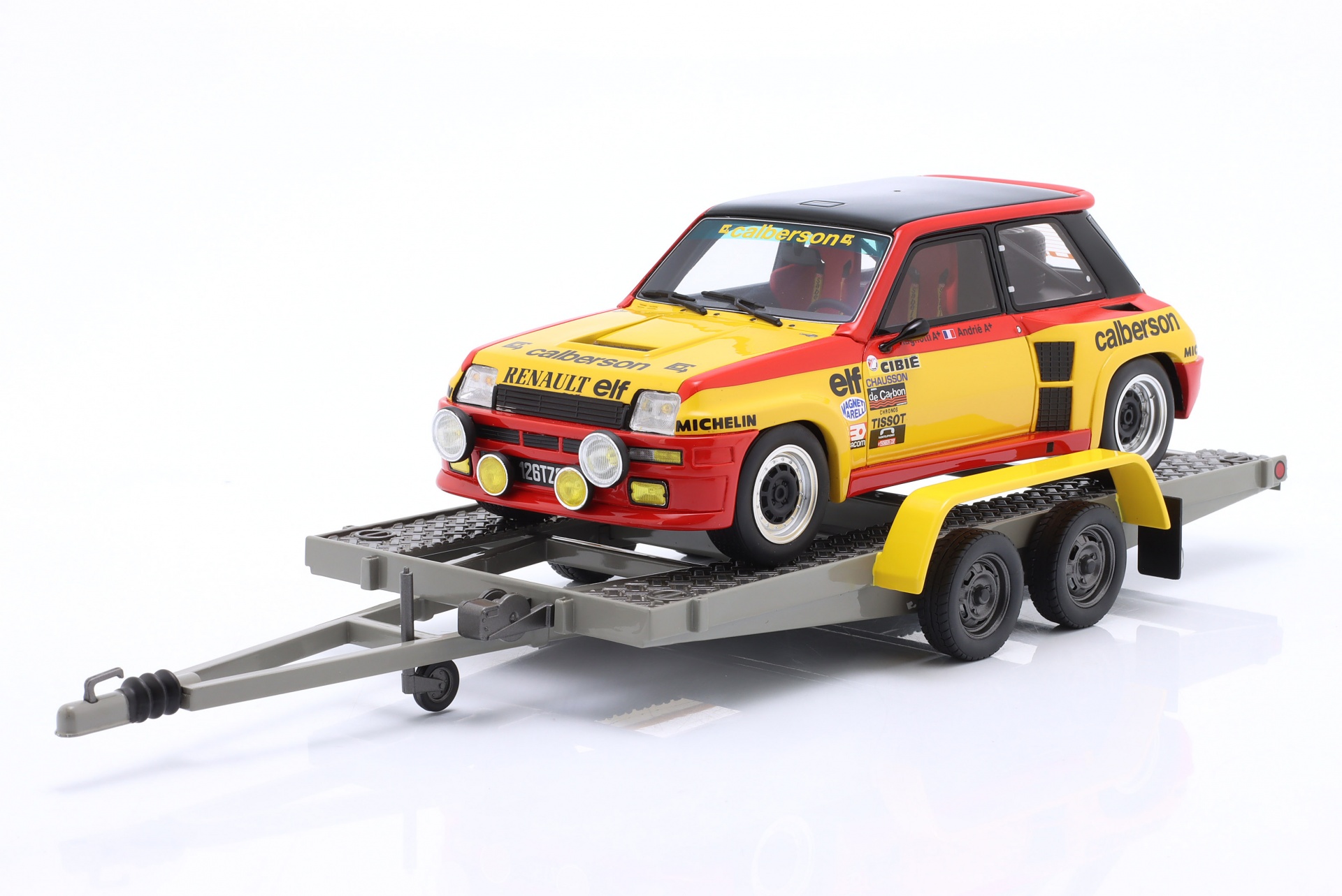 3-Car Rallye Set: Renault R30 & R5 Turbo 1979 mit Anh&auml;nger  OttOmobile