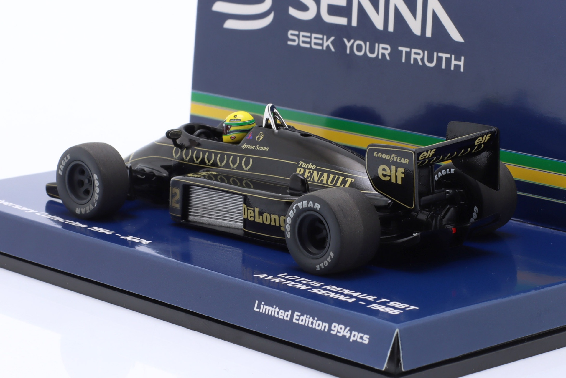 Ayrton Senna Lotus 98T Dirty Version #12 Formel 1 1986  