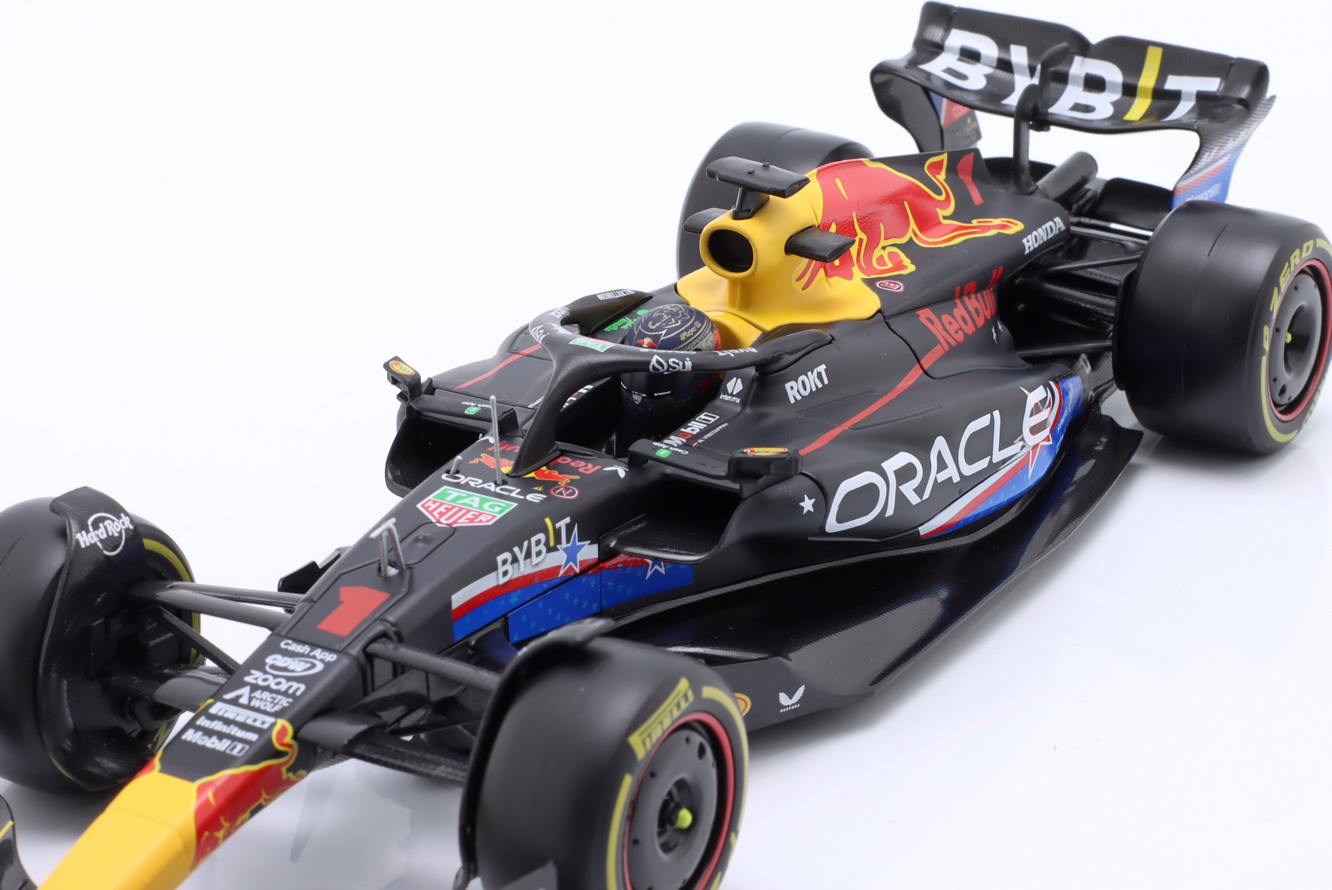 Max Verstappen Red Bull RB19 #1 Sieger USA GP Formel 1 Weltmeister 2023  