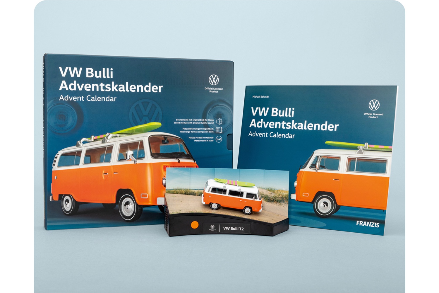 Volkswagen VW Bulli Adventskalender: Volkswagen VW Bulli orange   