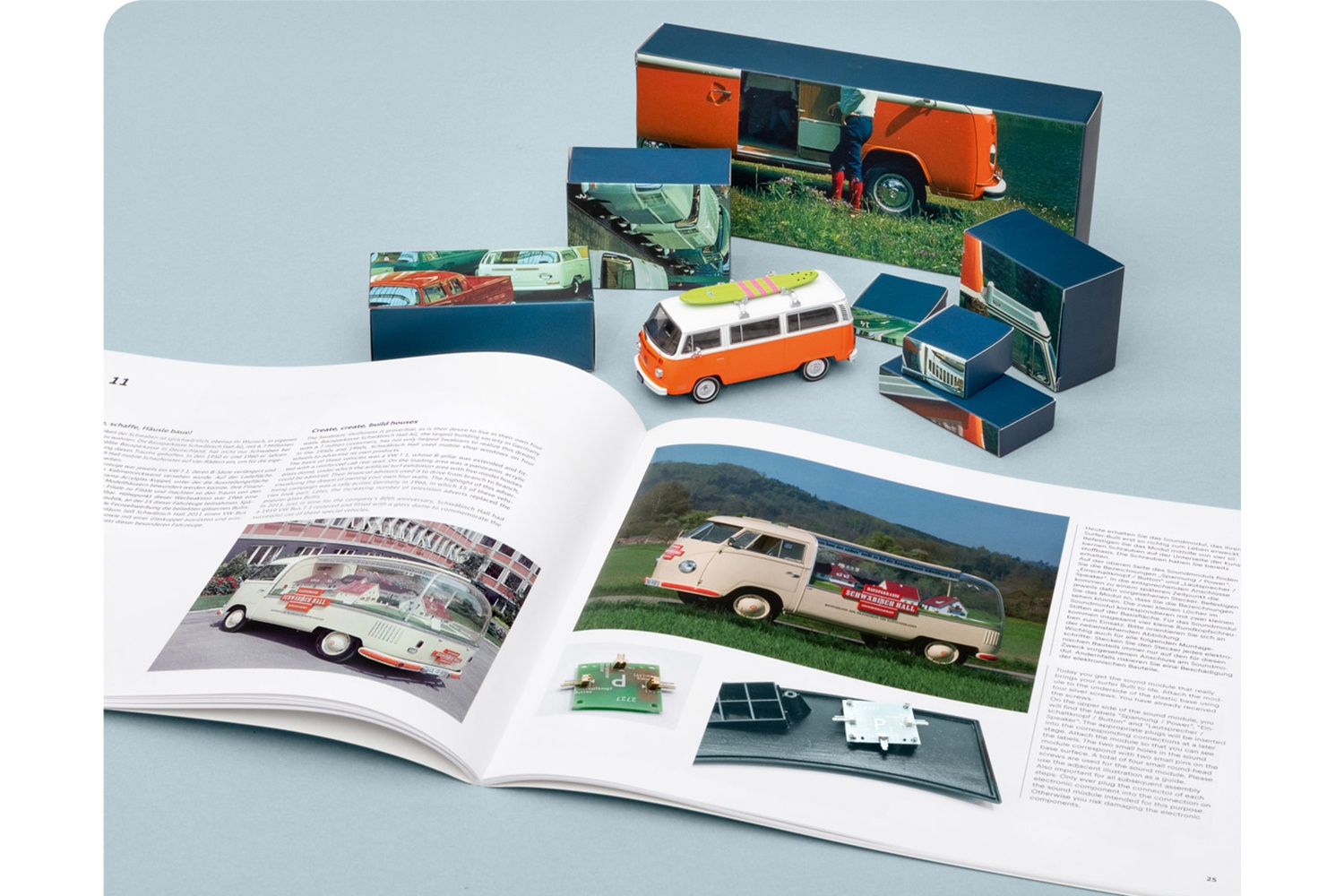 Volkswagen VW Bulli Adventskalender: Volkswagen VW Bulli orange   