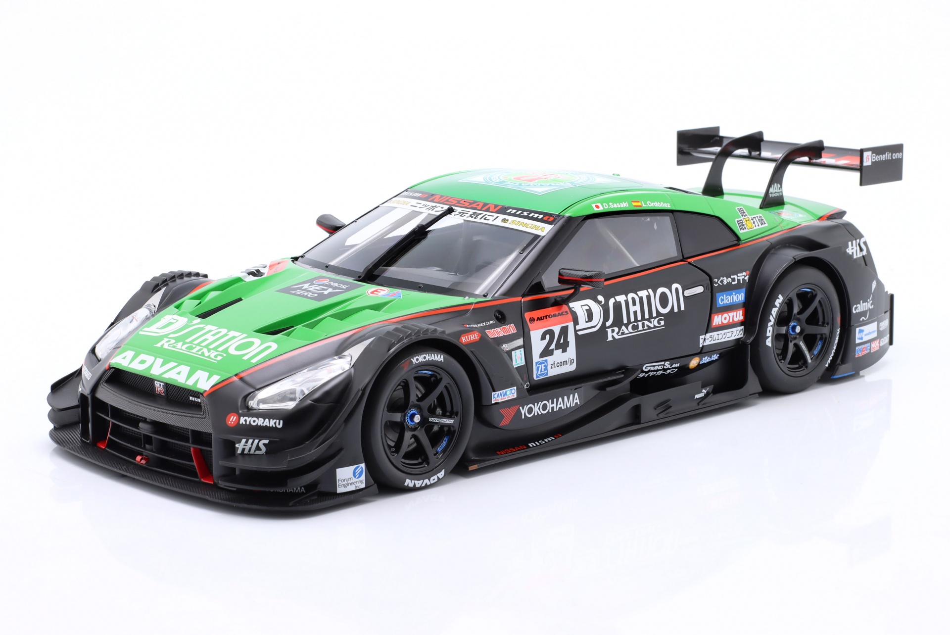 Nissan GT-R GT500 #24 Super GT Serie Okayama 2015 Sasaki, Ordonez  