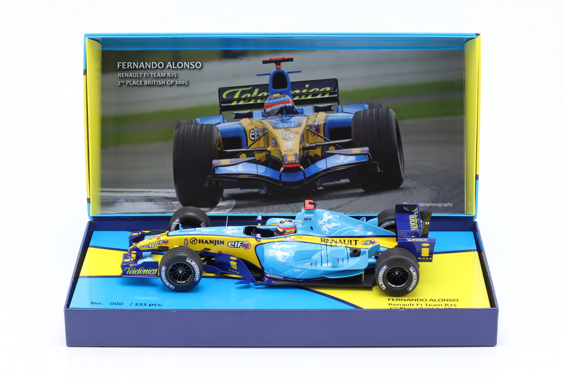 F. Alonso Renault R25 #5 2nd British GP Formel 1 Weltmeister 2005  