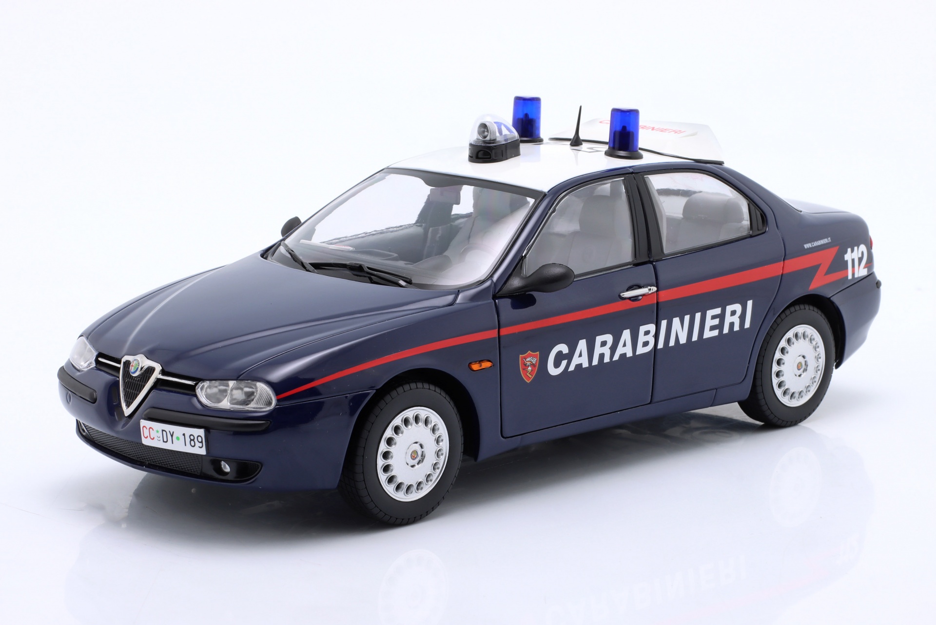 Alfa Romeo 156 2.0 Twin Spark Carabinieri 1997 blau  