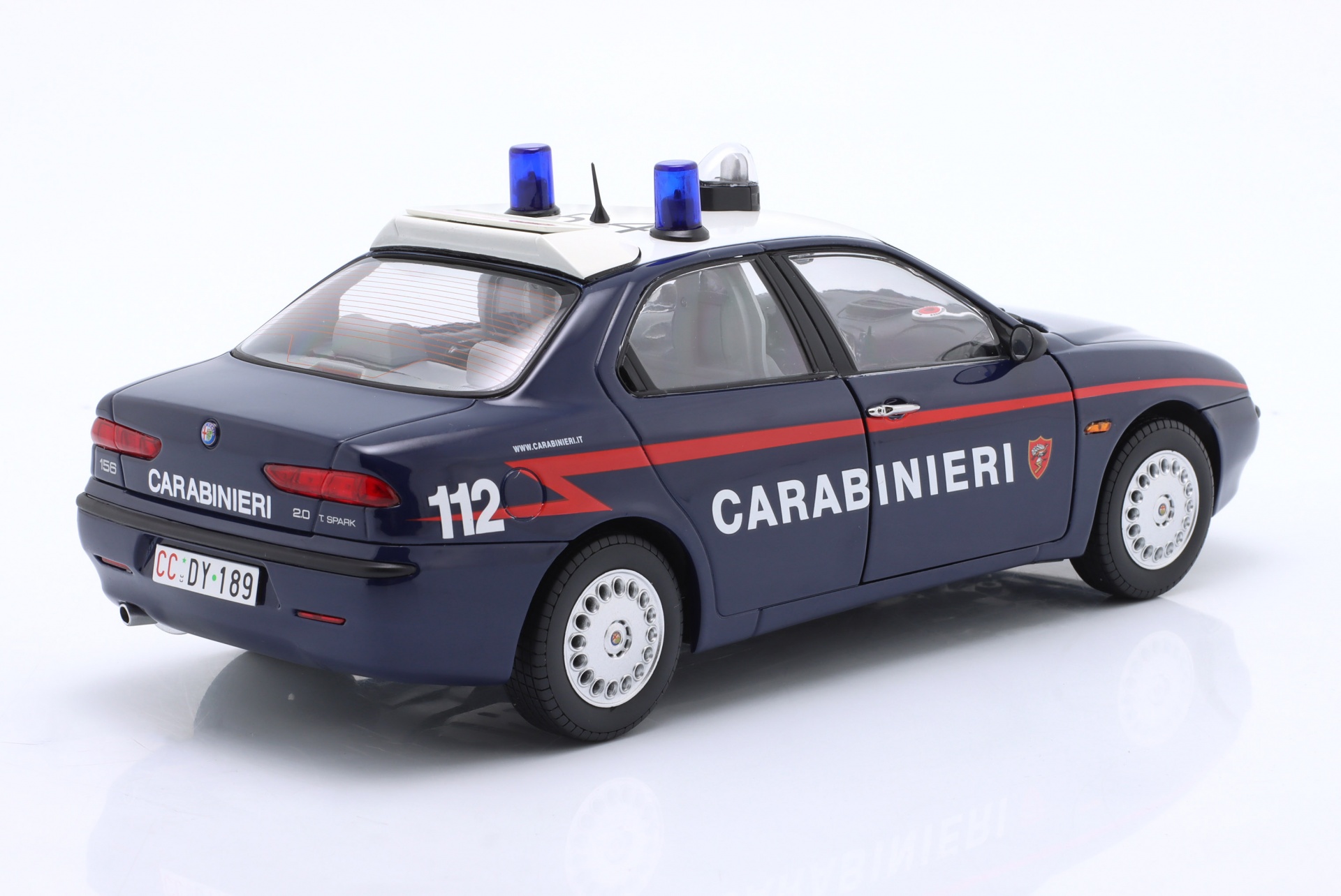 Alfa Romeo 156 2.0 Twin Spark Carabinieri 1997 blau  