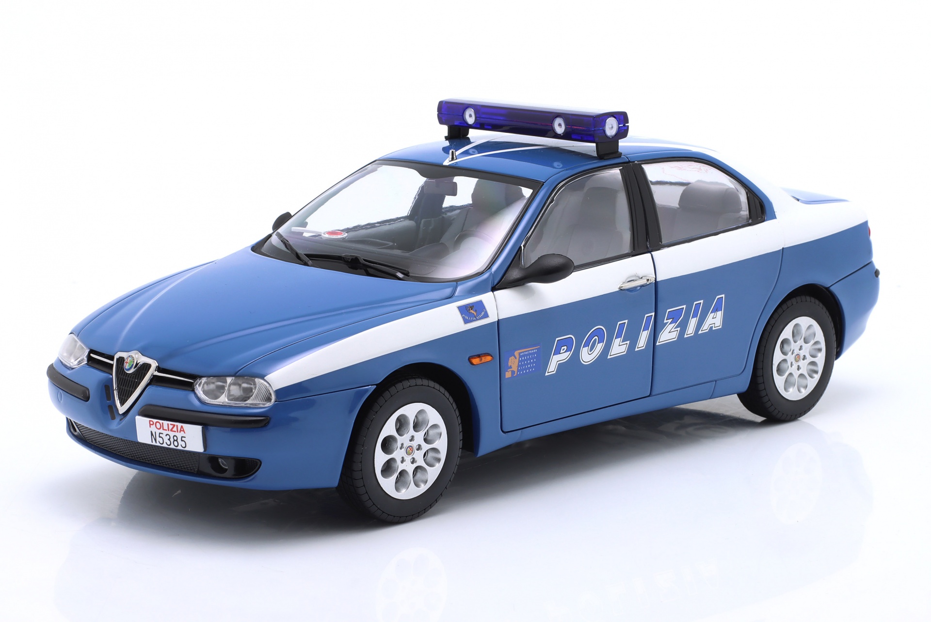 Alfa Romeo 156 2.0 Twin Spark Polizei 1997 blau  