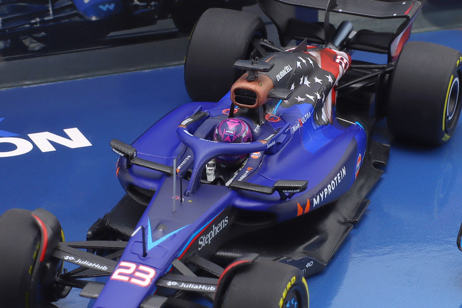 2-Car Set Alex Albon #23 Las Vegas & Austin GP Formel 1 2023  