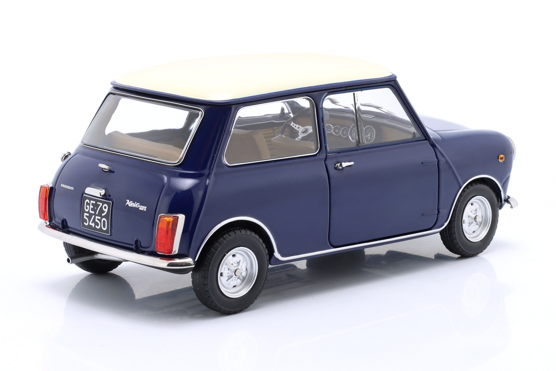 Mini Cooper MK2 Baujahr 1968 blau, beige  