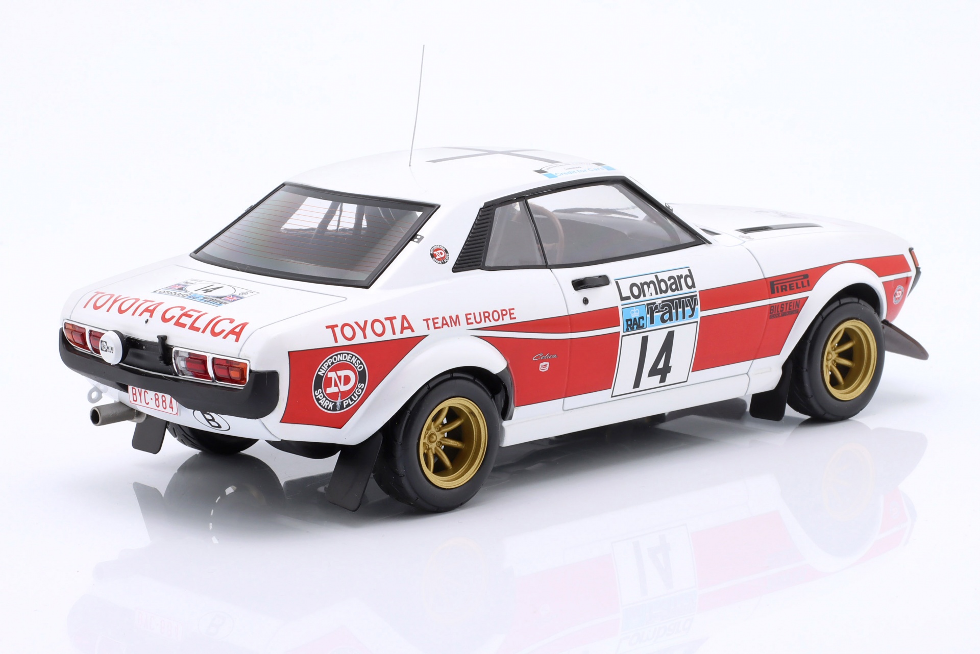 Toyota Celica 2000 GT (RA21) #14 RAC Rallye 1977 Walfridsson, Jensen  