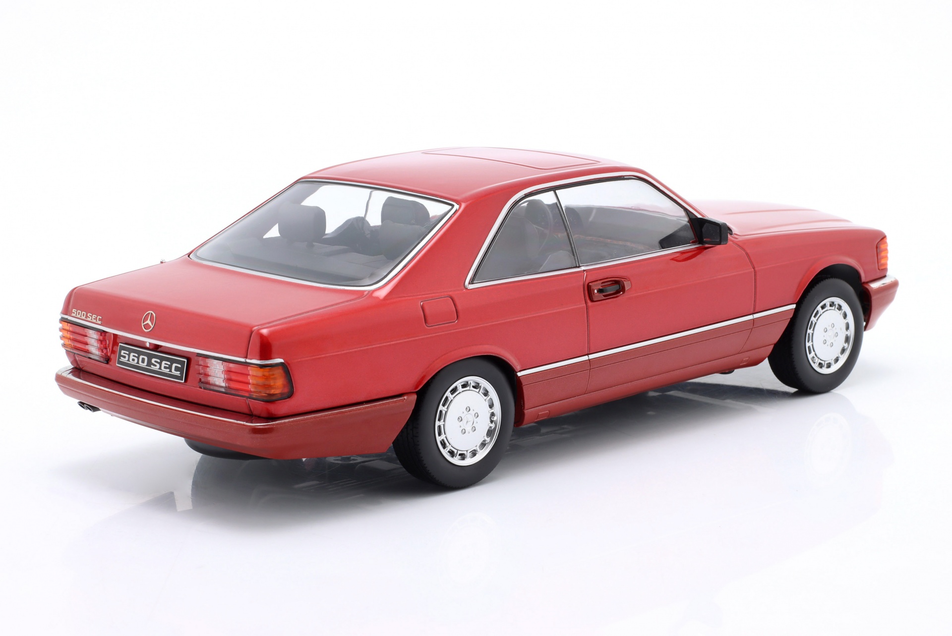 Mercedes-Benz 500 SEC (C126) Baujahr 1985 rot metallic  