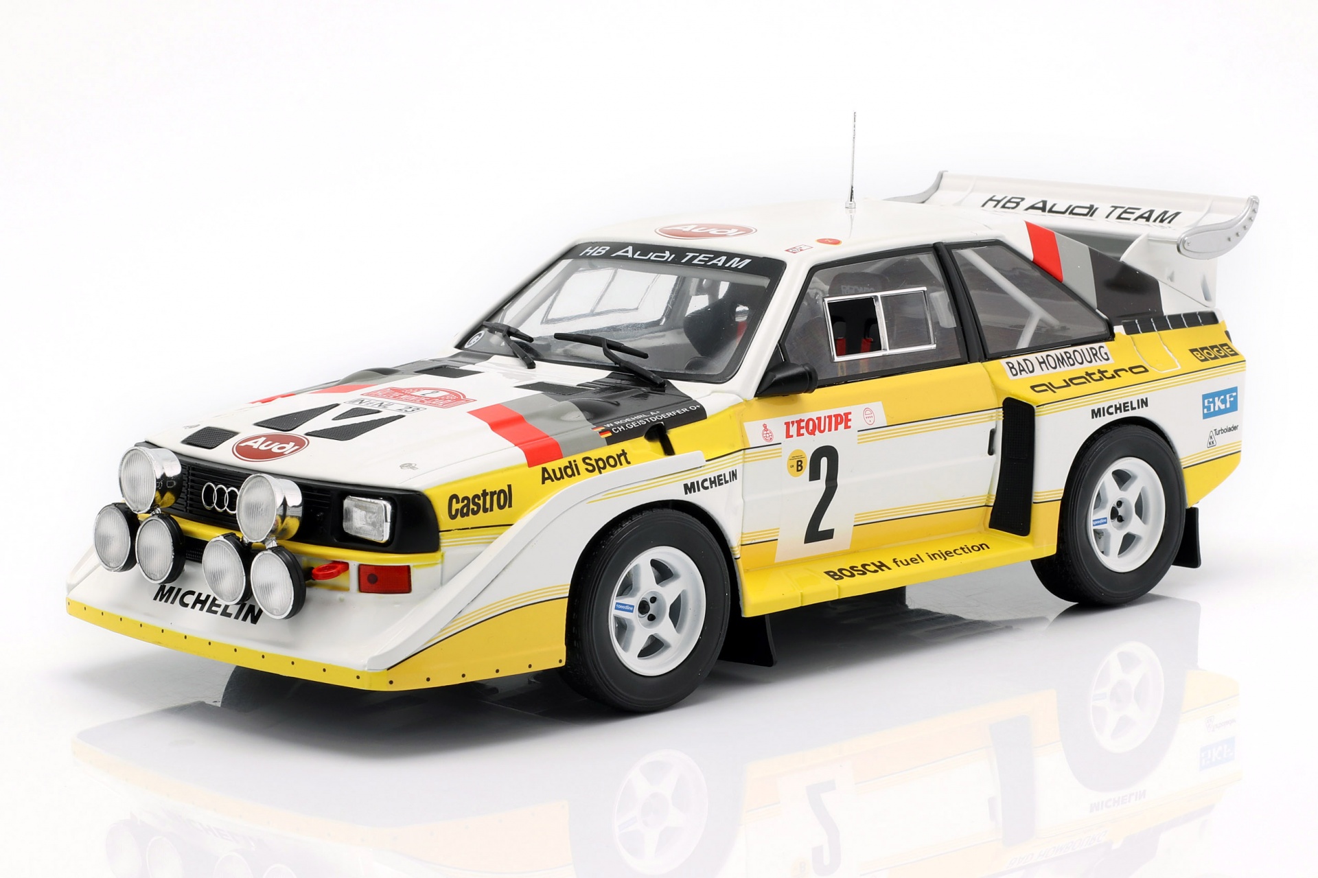Audi Sport Quattro S1 E2 #2 4th Rallye Monte Carlo 1986 R&ouml;hrl, Geistd&ouml;rfer  