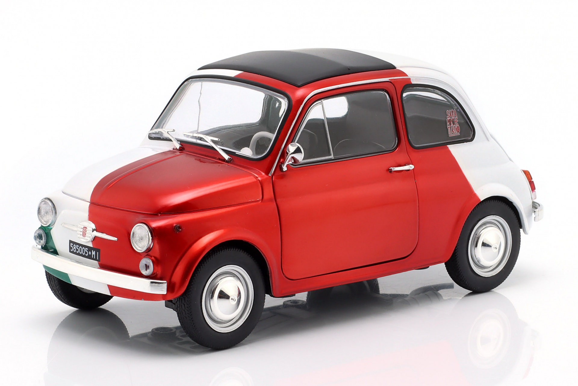 Fiat 500 Tribute to Italia Baujahr 1965 rot / wei&szlig; / gr&uuml;n  
