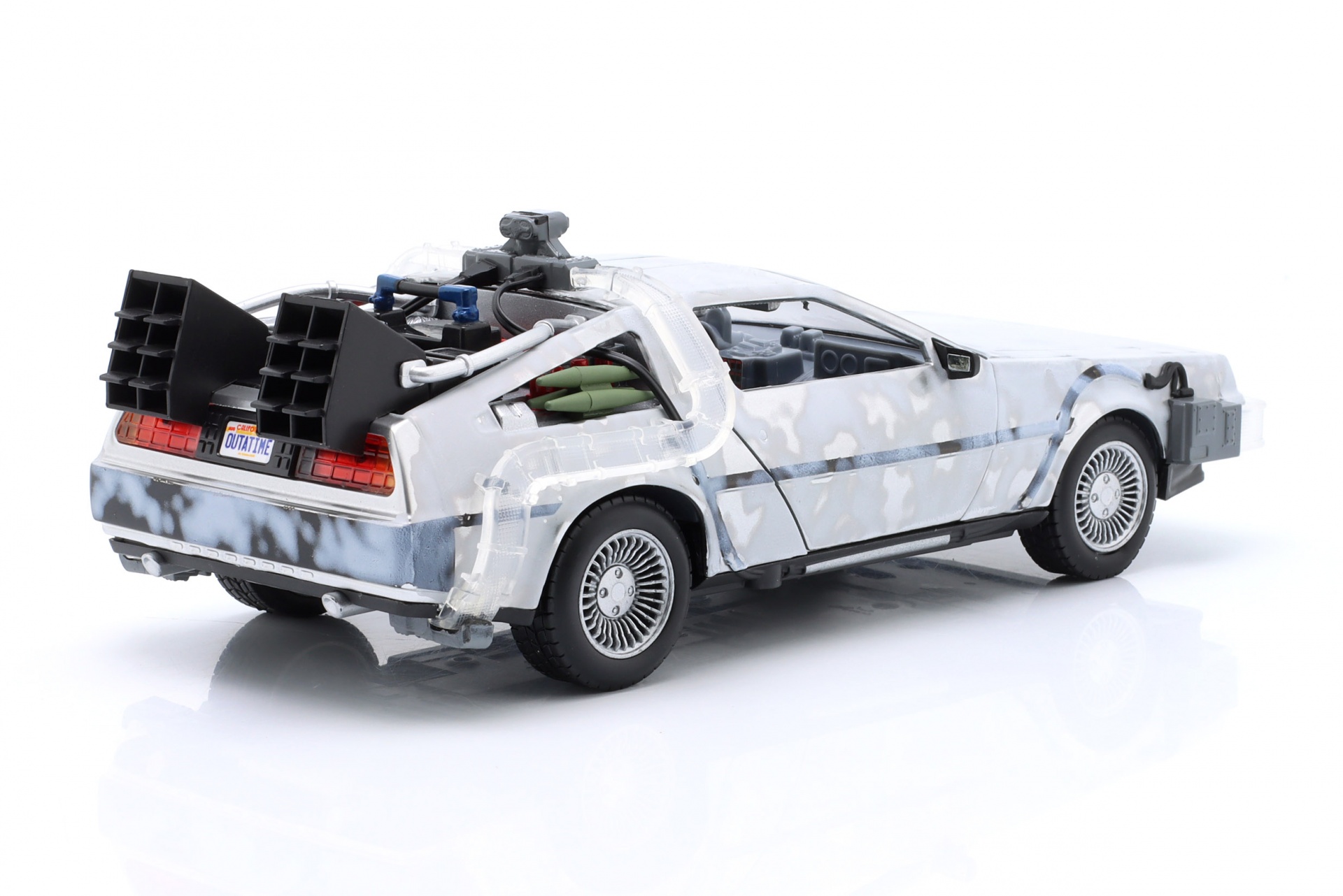 DeLorean Time Machine Frost Edition Back to the Future silbergrau  Jada Toys