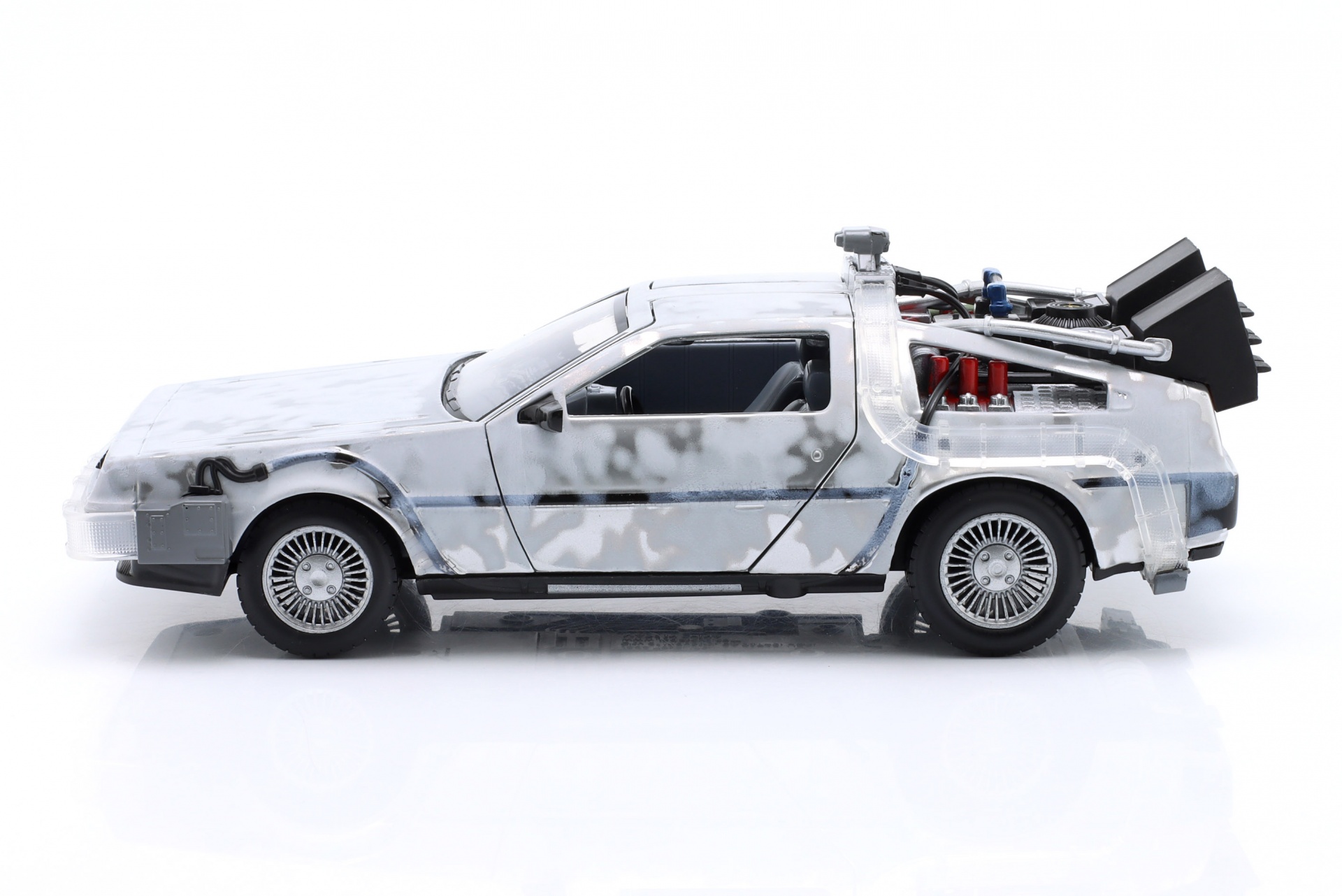 DeLorean Time Machine Frost Edition Back to the Future silbergrau  Jada Toys