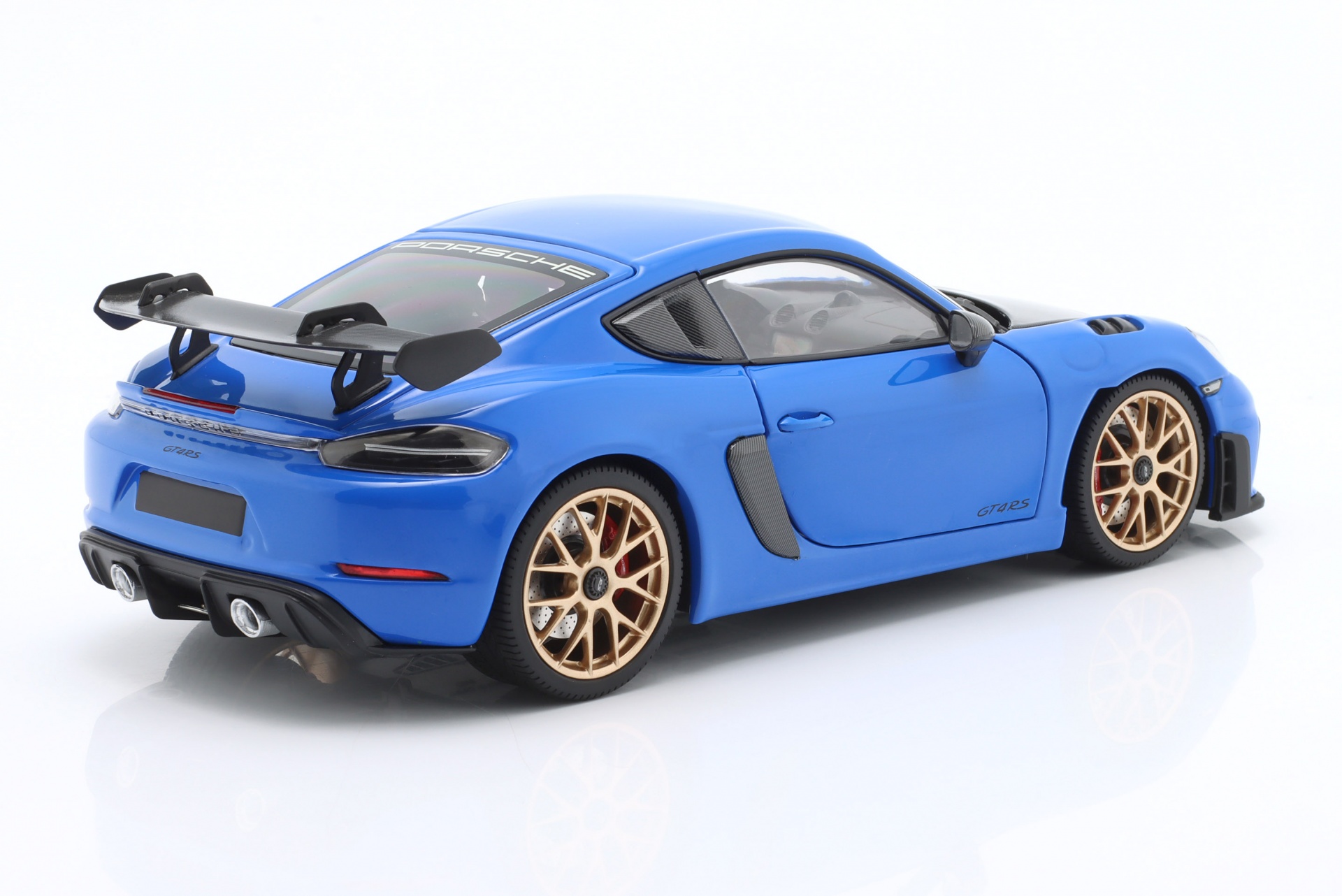 Porsche Cayman GT4 RS mit Weissach-Paket Baujahr 2024 blau  