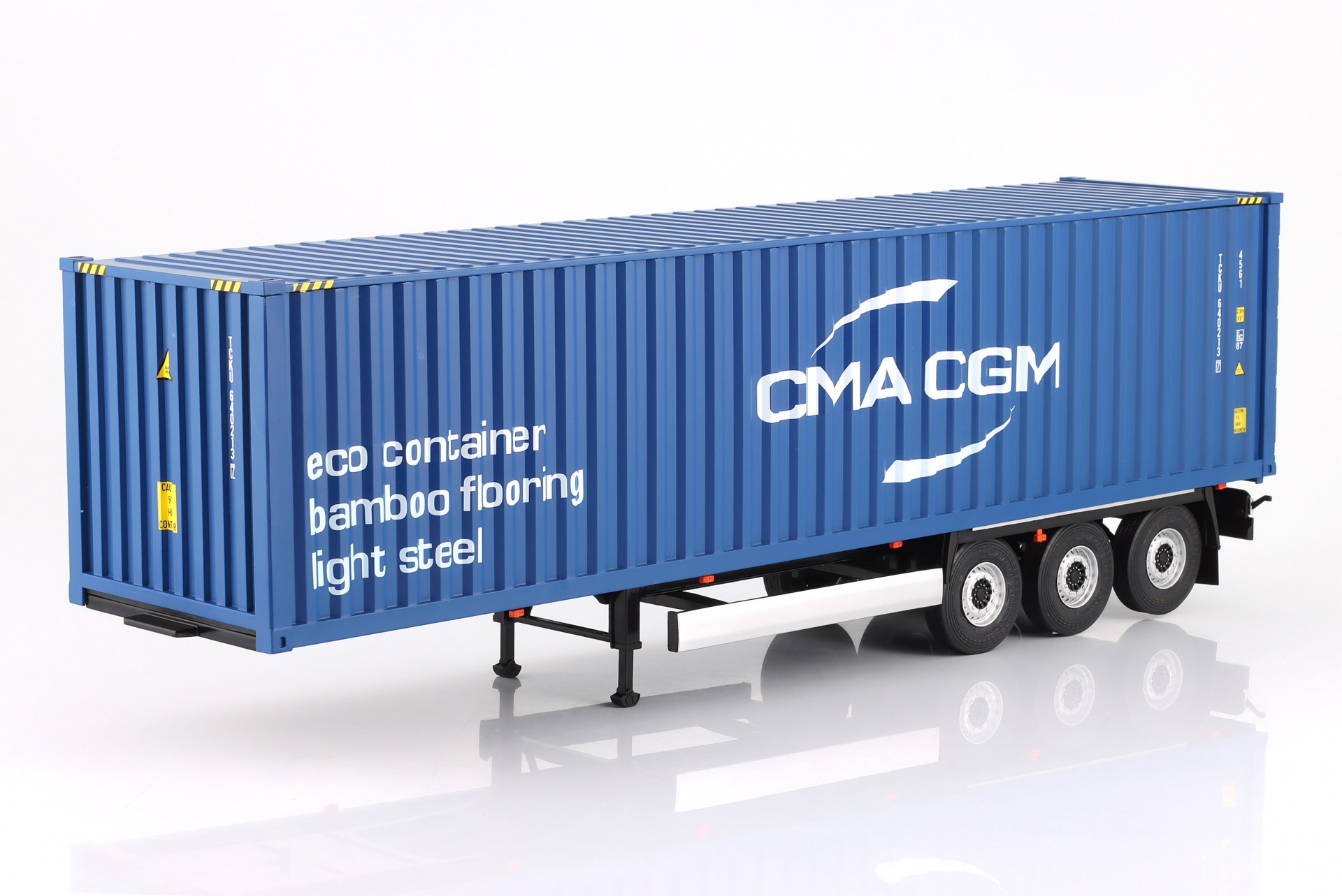 Transport-Trailer / Auflieger mit Container 2024 blau  