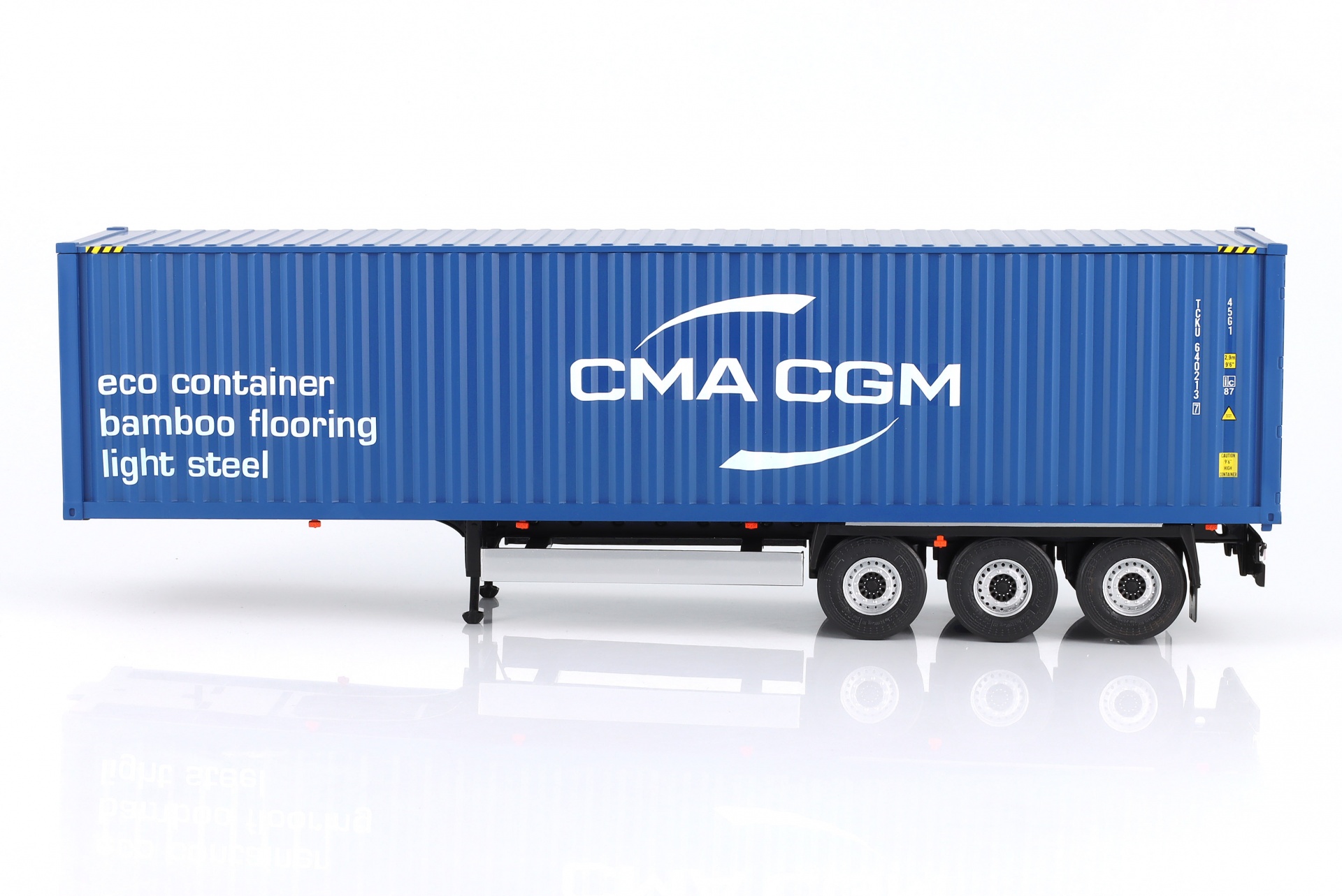 Transport-Trailer / Auflieger mit Container 2024 blau  
