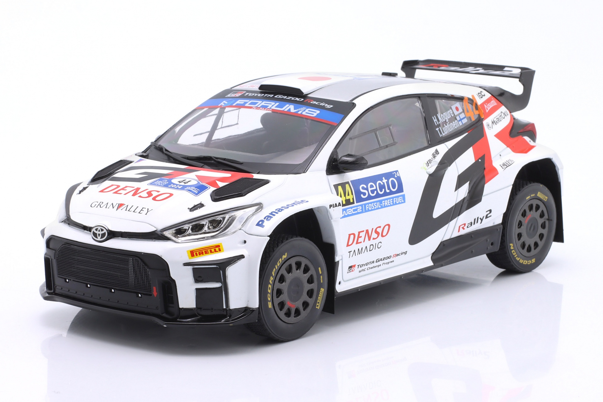 Toyota GR Yaris Rallye2 #44 Rallye Finnland 2024 Kogure, Luhtinen  