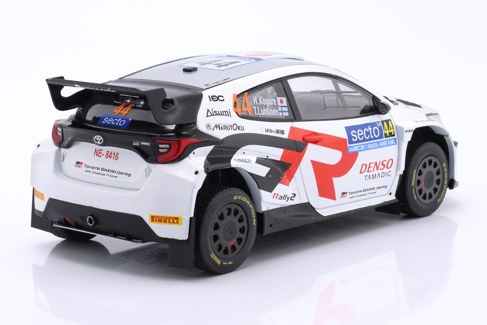 Toyota GR Yaris Rallye2 #44 Rallye Finnland 2024 Kogure, Luhtinen  