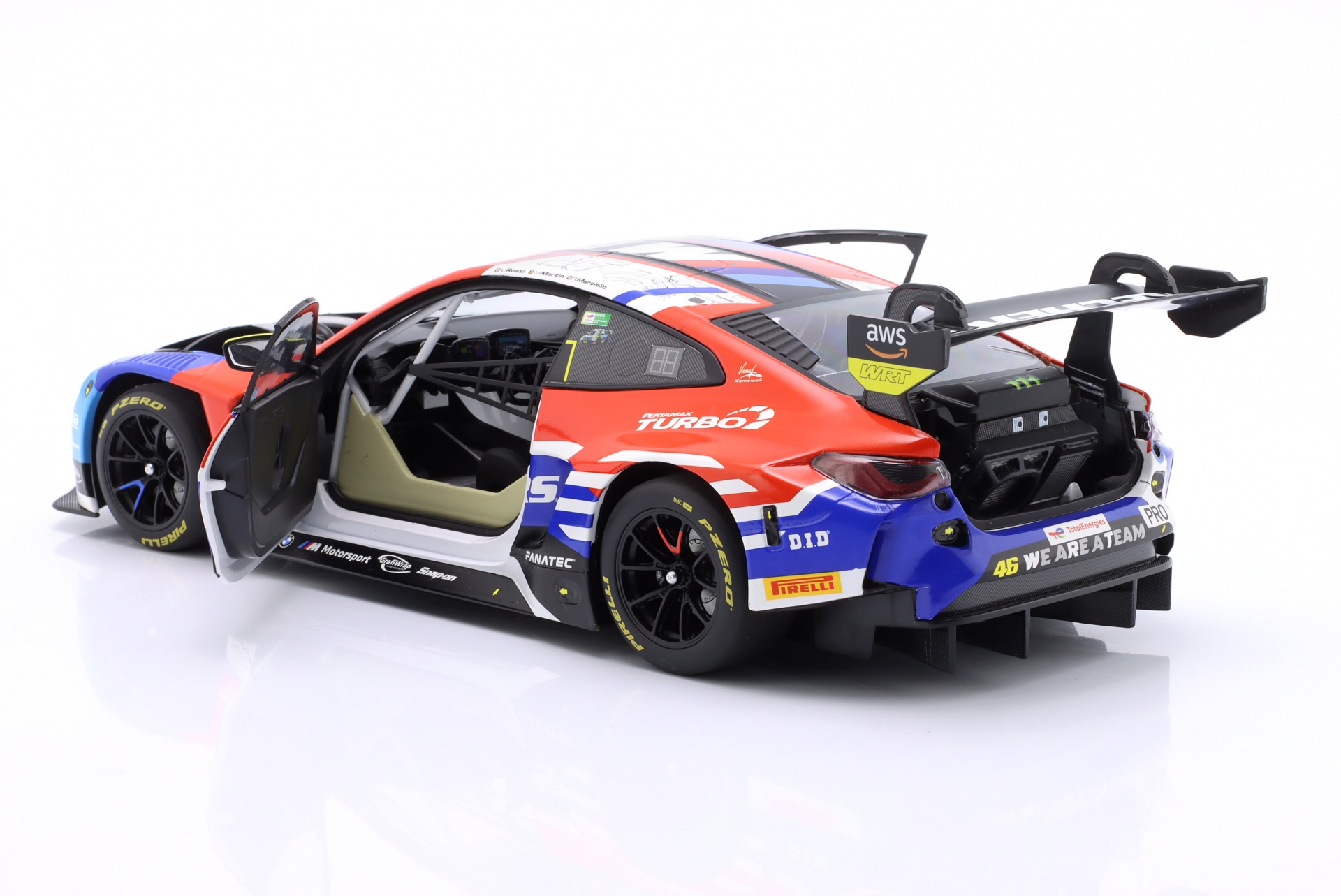 BMW M4 GT3 #46 WRT 24h Spa 2024 Rossi, Marciello, Martin  