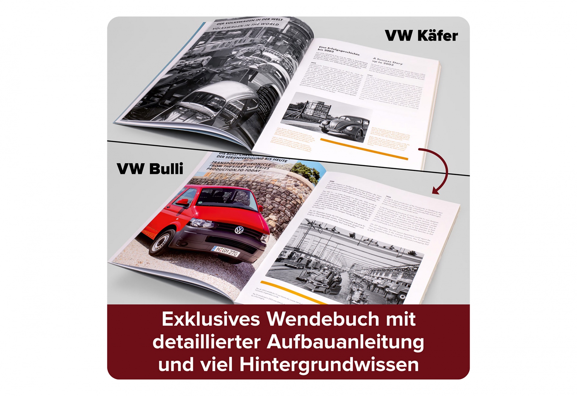 Volkswagen VW 4-Zylinder-Boxermotor Baujahr 1949-1953 Bausatz 1:4 