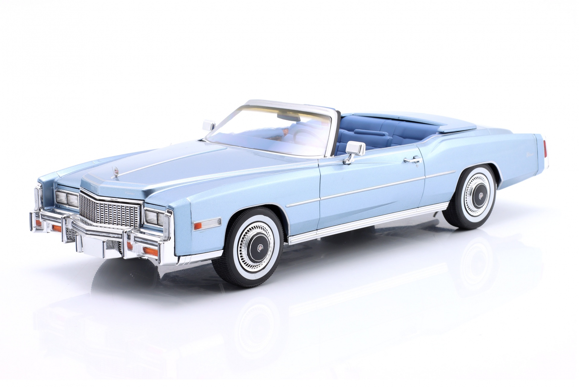 Cadillac Eldorado Convertible Baujahr 1976 hellblau metallic  ModelCar Group