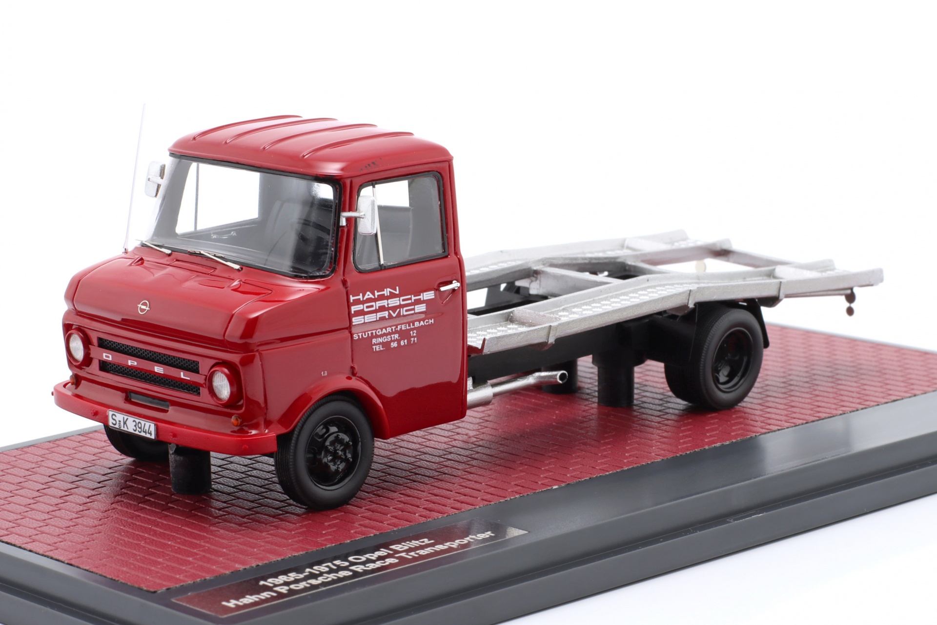 Opel Blitz Hahn Porsche Renntransporter 1966-1976 rot  
