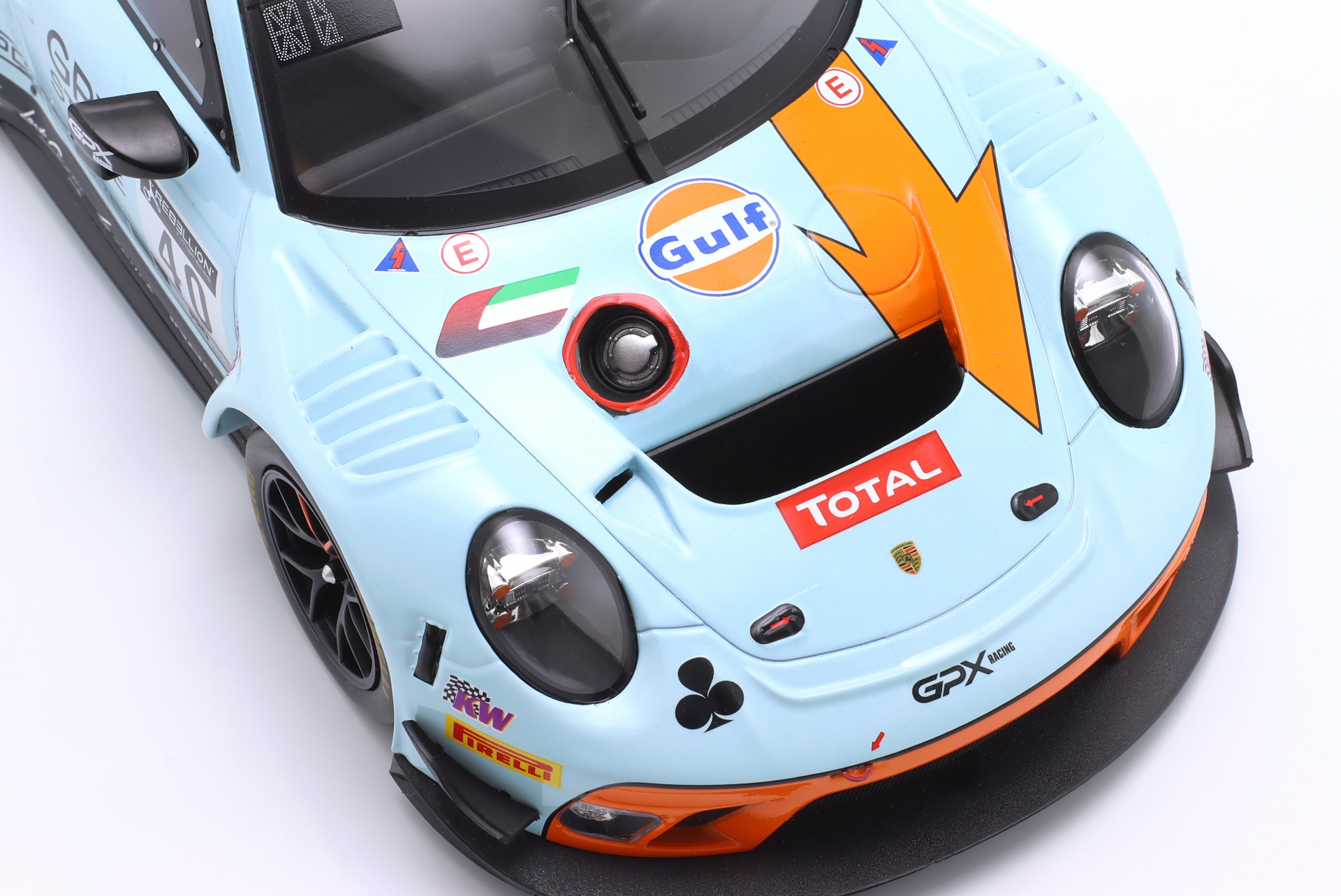 Porsche 911 GT3 R #40 Gulf GPX 24h Spa 2020 Del&eacute;traz, Dumas, Preining  