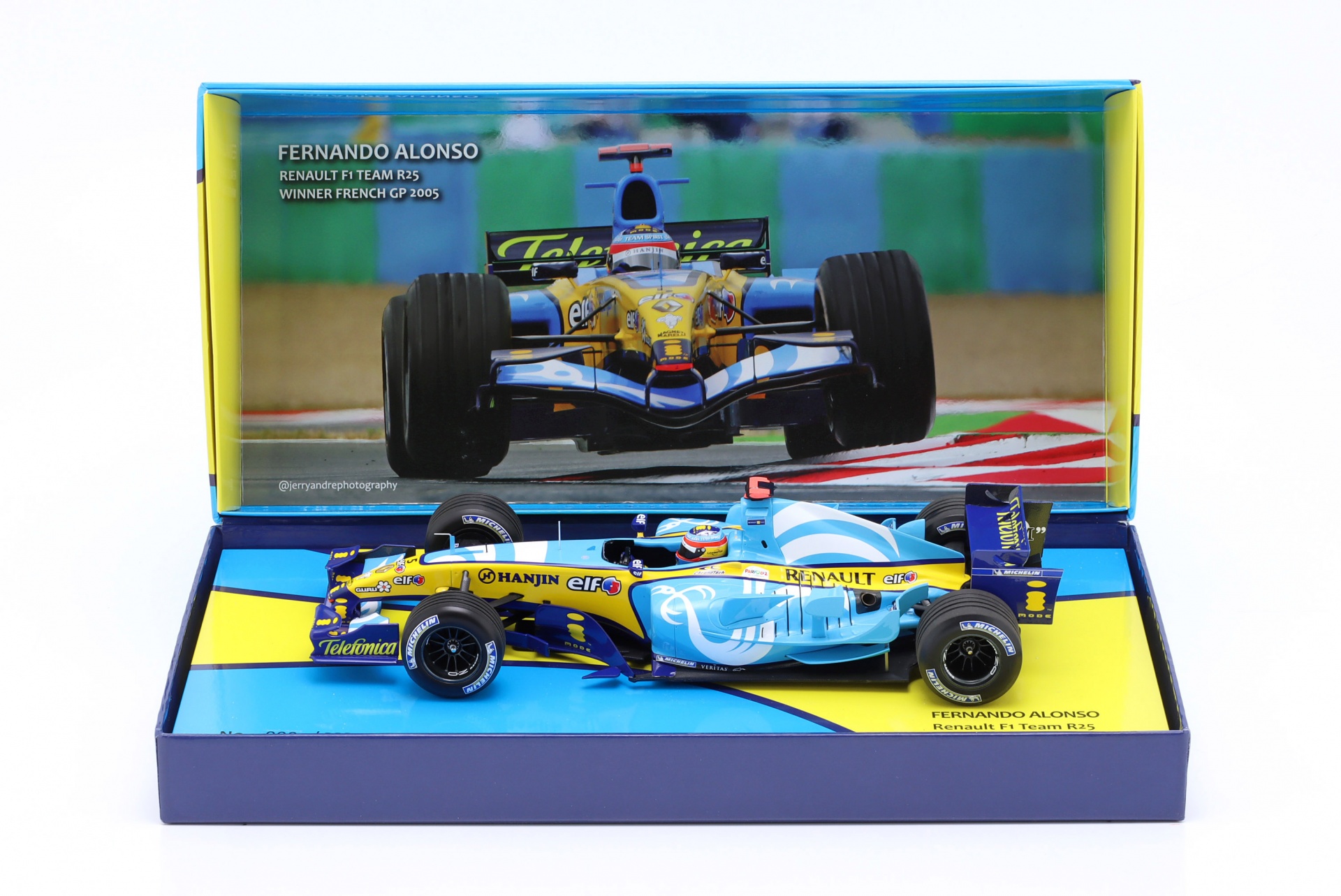 F. Alonso Renault R25 #5 Sieger Frankreich GP Formel 1 Weltmeister 2005  