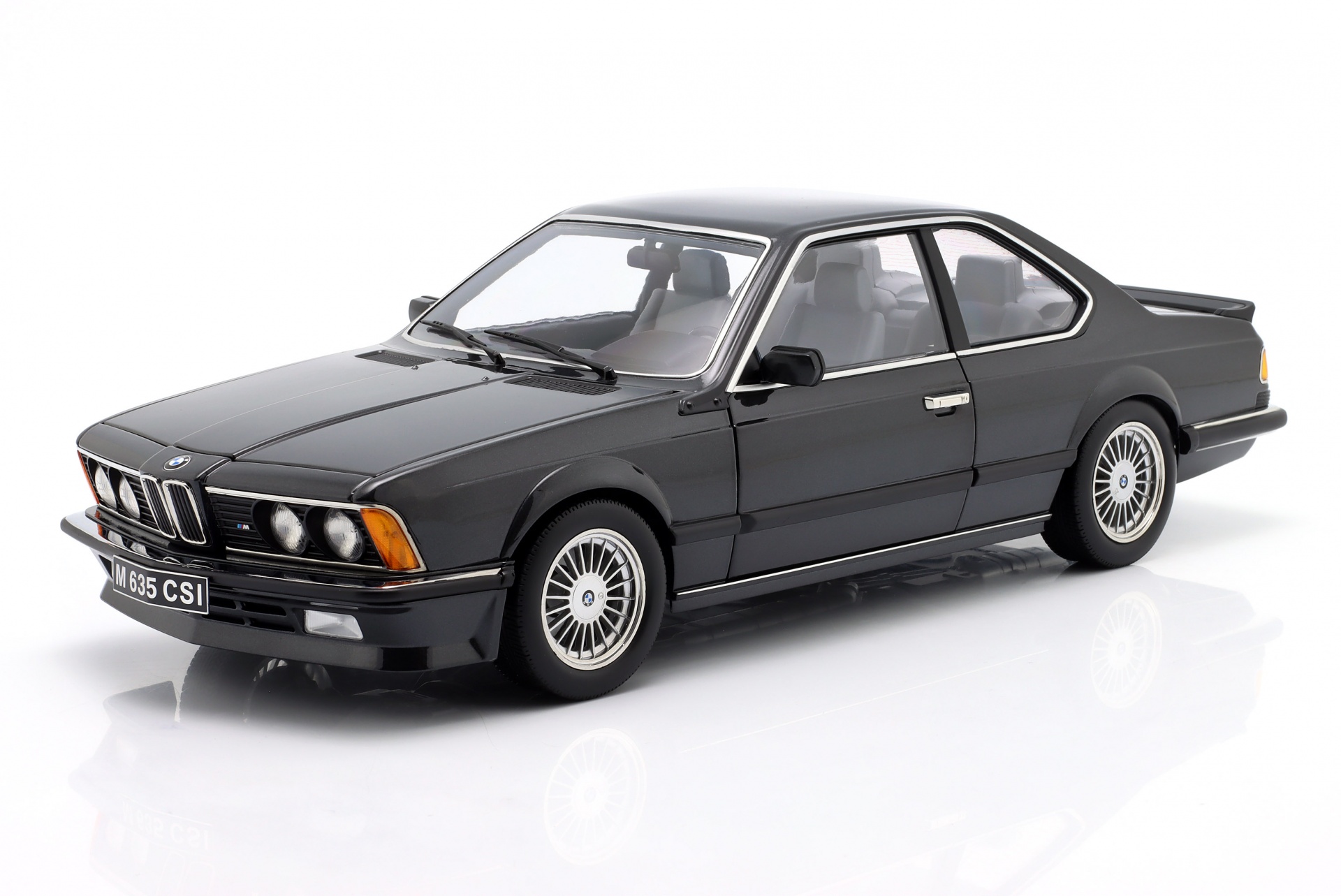 BMW M635 CSI mit Alpina Felgen Baujahr 1987 schwarz metallic  