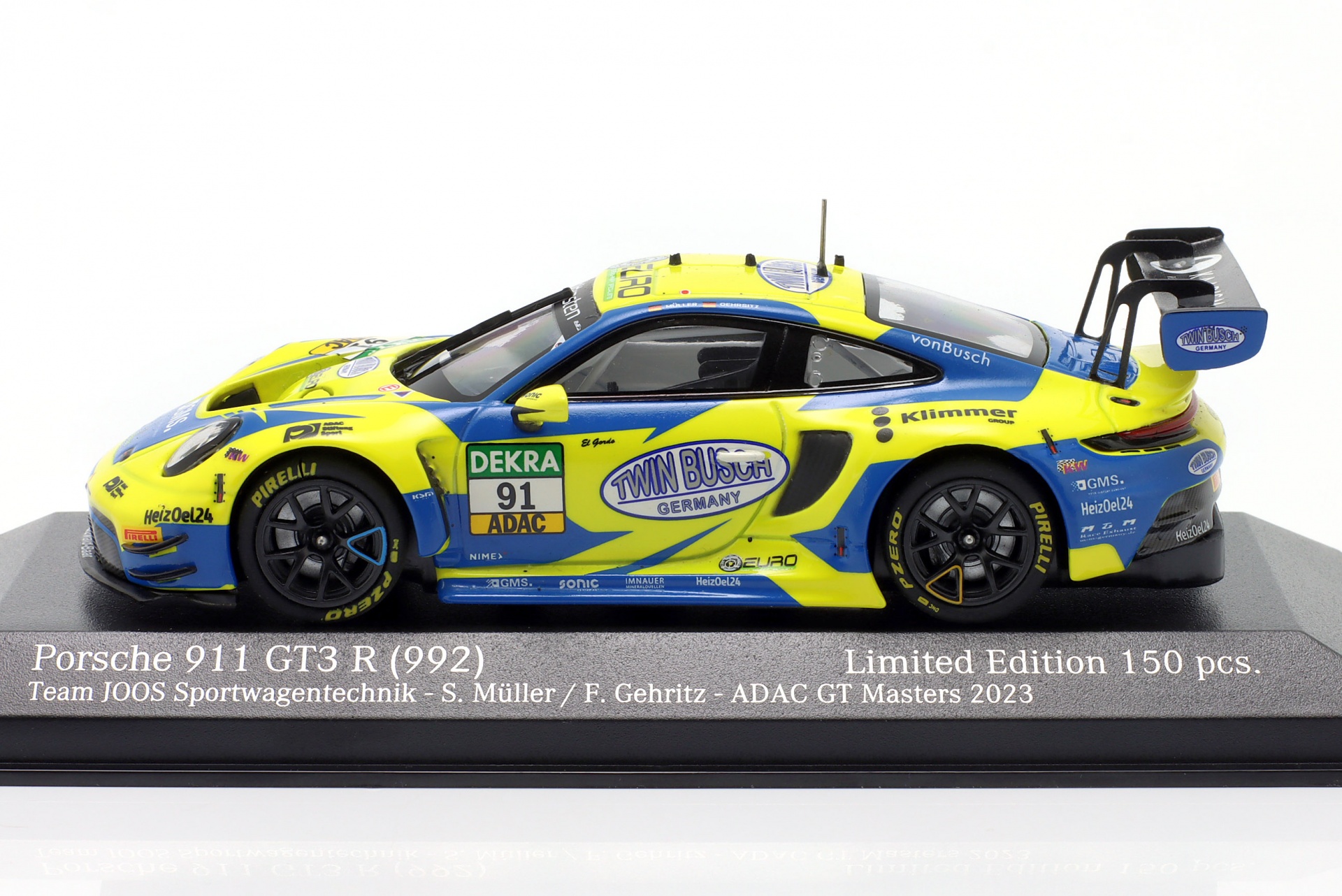 Porsche 911 GT3 R #91 ADAC GT Masters 2023 Gehrsitz, M&uuml;ller  