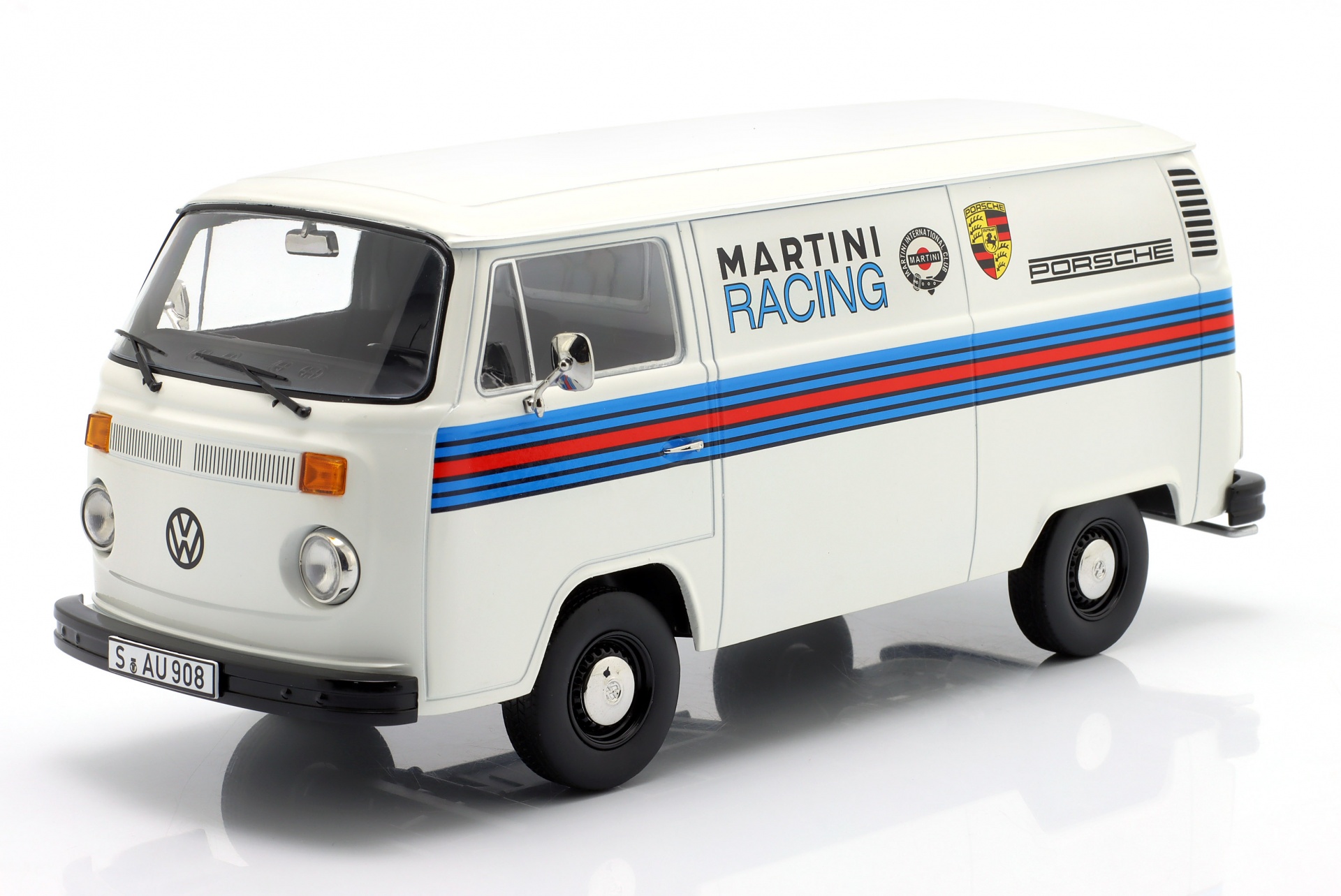 Volkswagen VW T2b Bus Porsche Martini Racing Baujahr 1972 wei&szlig;  