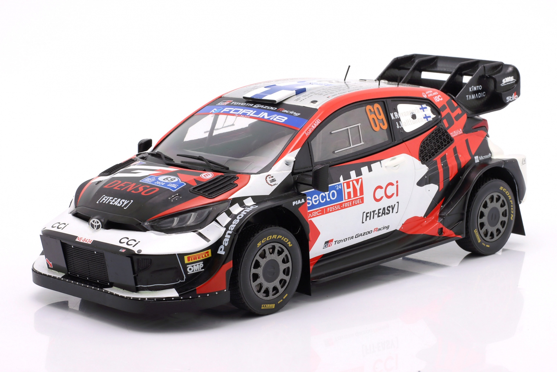 Toyota GR Yaris Rally1 Hybrid #69 Rallye Finnland 2024 Rovanper&auml;, Halttunen  