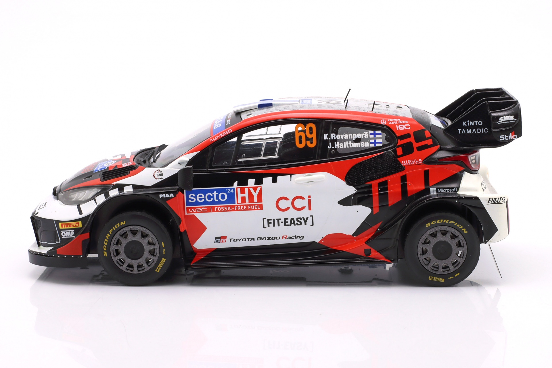 Toyota GR Yaris Rally1 Hybrid #69 Rallye Finnland 2024 Rovanper&auml;, Halttunen  