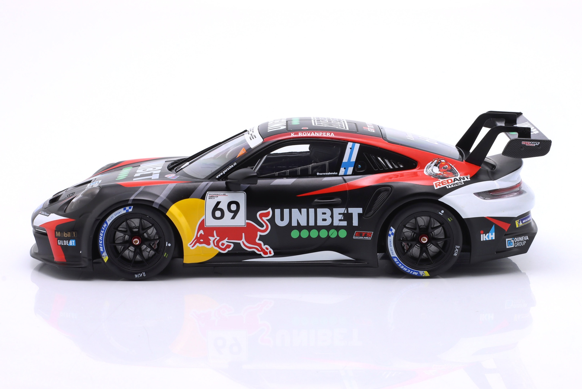 Porsche 911 GT3 Cup #69 Sieger Zolder Porsche Carrera Cup Benelux 2024 Rovanper&auml;  