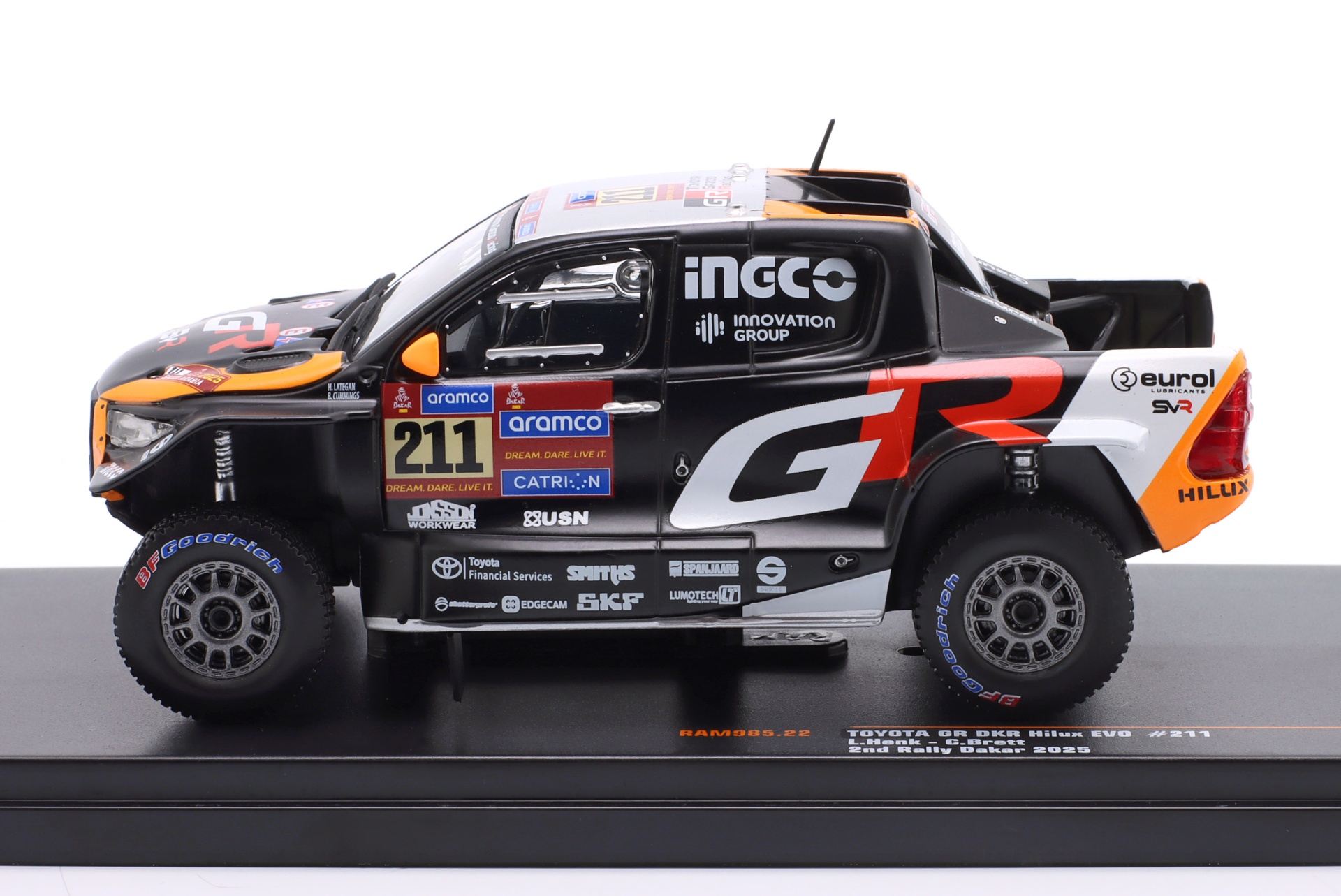 Toyota GR DKR Hilux Evo #211 2nd Rallye Dakar 2025 Lategan, Cummings  