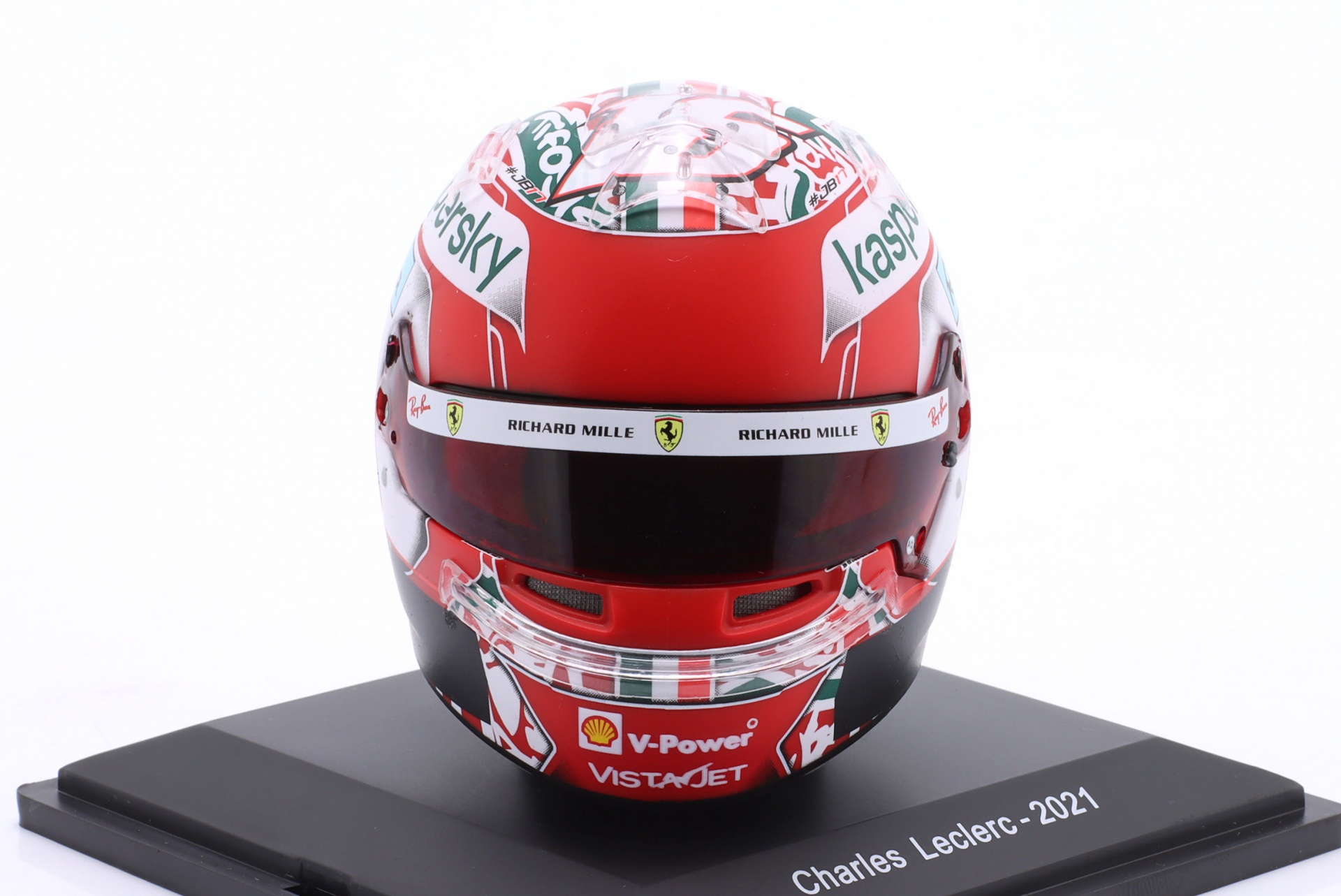C. Leclerc Ferrari #16 4th Emilia-Romagna GP Formel 1 2021 Helm   Editions