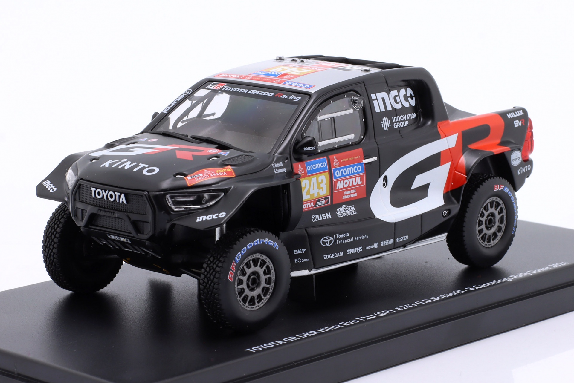 Toyota GR DKR Hilux EVO T1U #243 6th Rallye Dakar 2024 Botterill, Cummings  