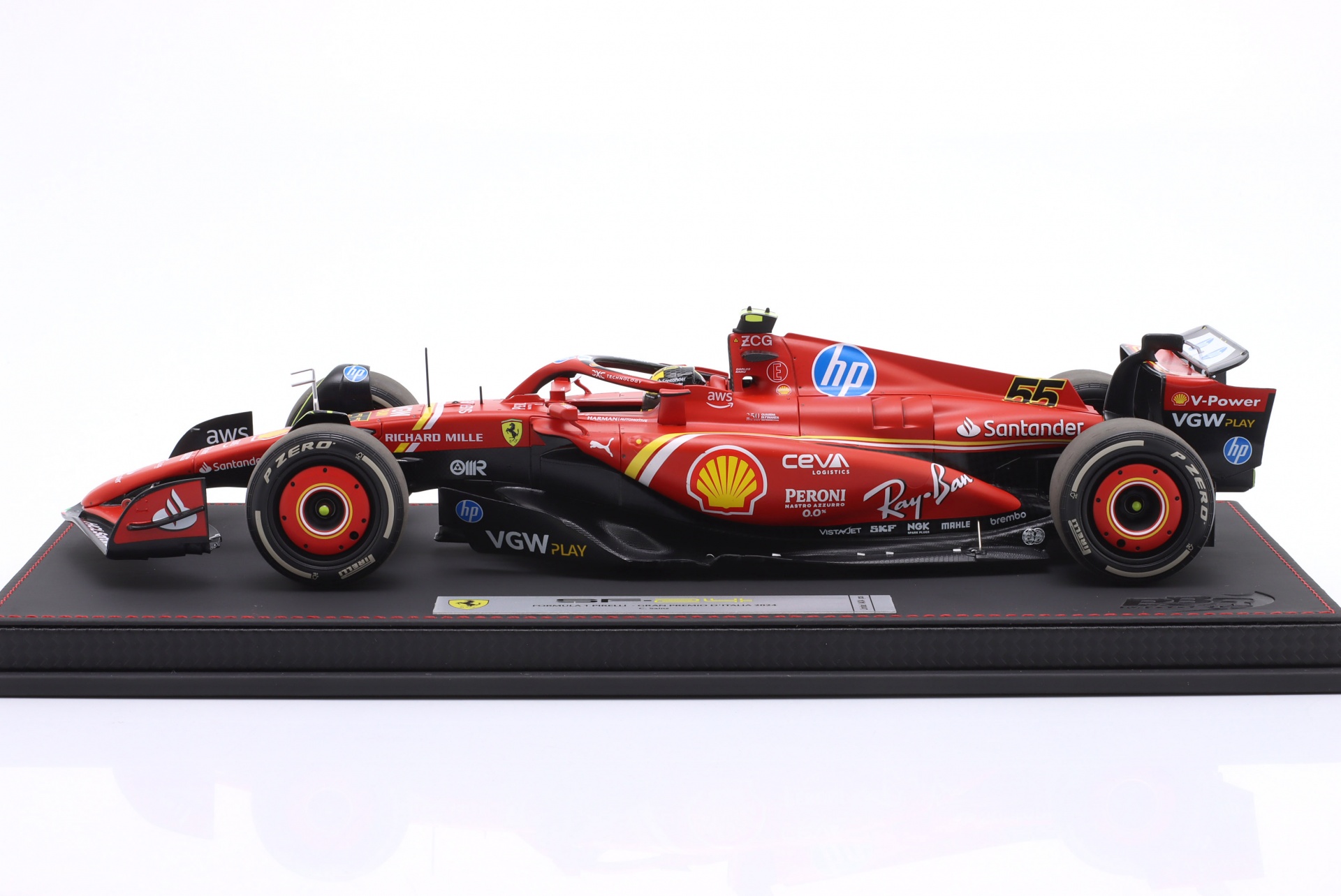 Carlos Sainz jr. Ferrari SF-24 #55 4th Italien GP Formel 1 2024  BBR