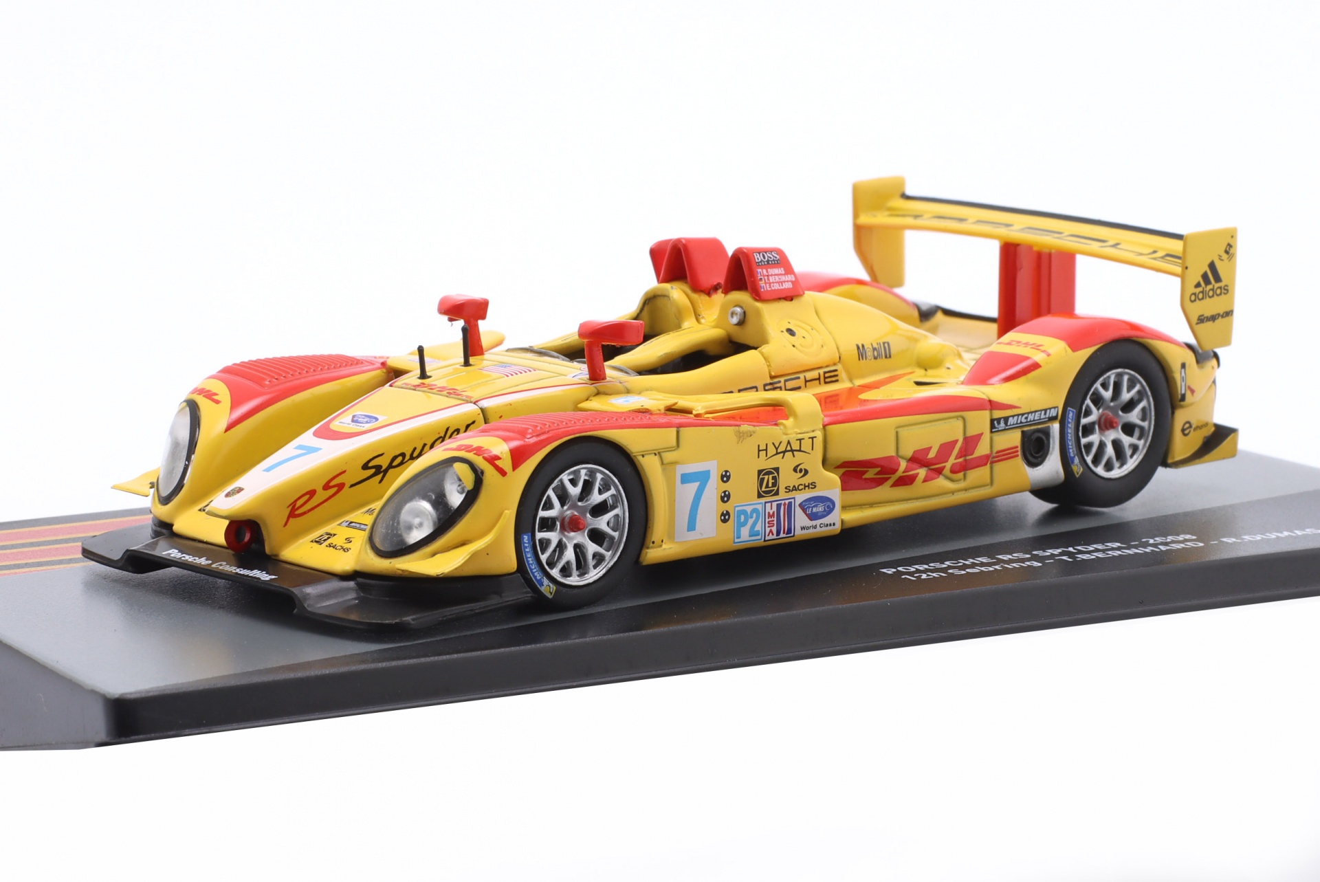 Porsche RS Spyder #7 Sieger 12h Sebring 2008 Bernhard, Dumas, Collard  