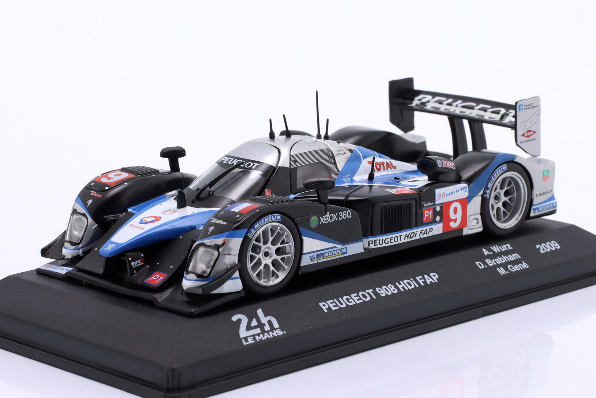 Peugeot 908 HDi FAP #9 Sieger 24h LeMans 2009 Wurz, Brabham, Gene  