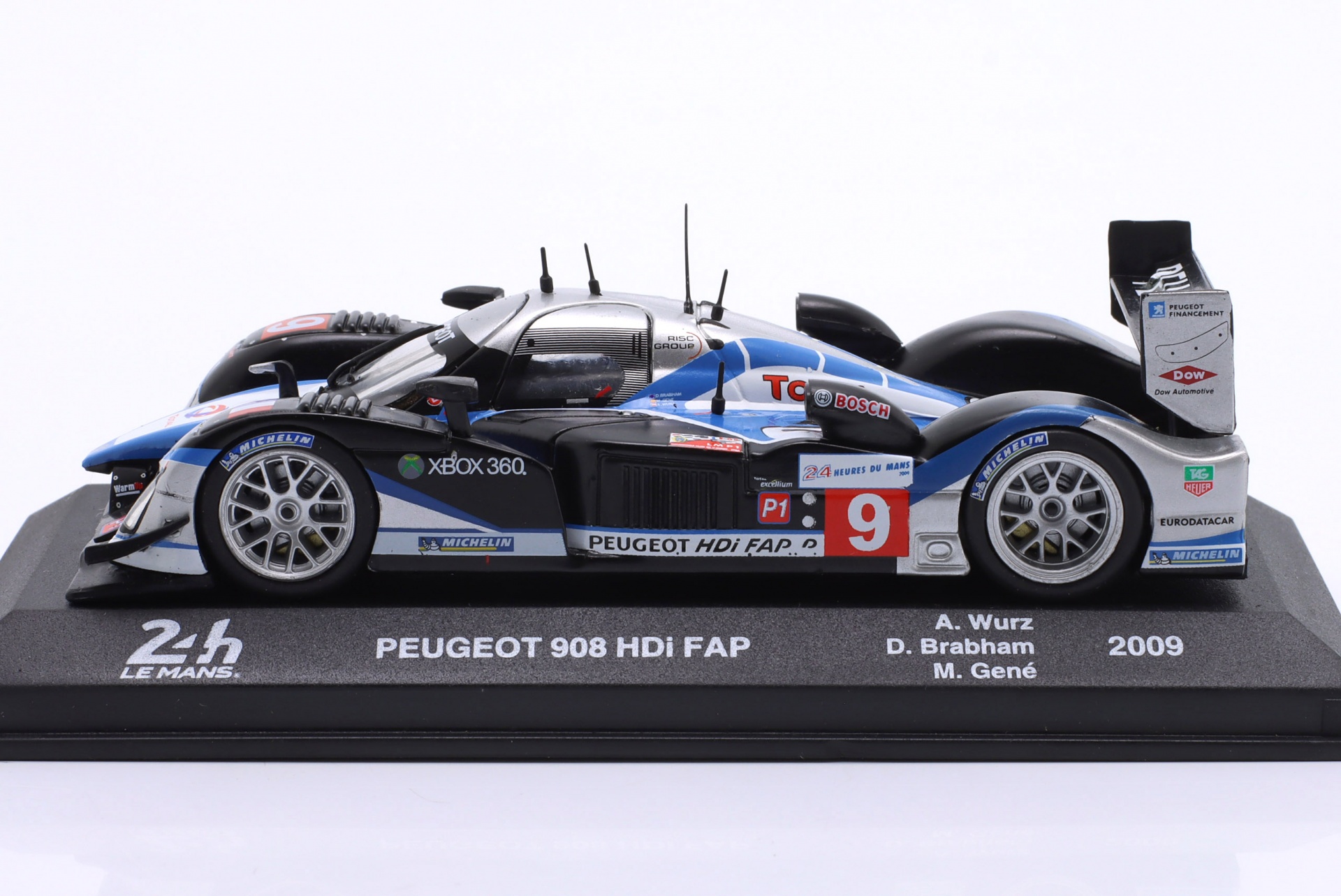 Peugeot 908 HDi FAP #9 Sieger 24h LeMans 2009 Wurz, Brabham, Gene  